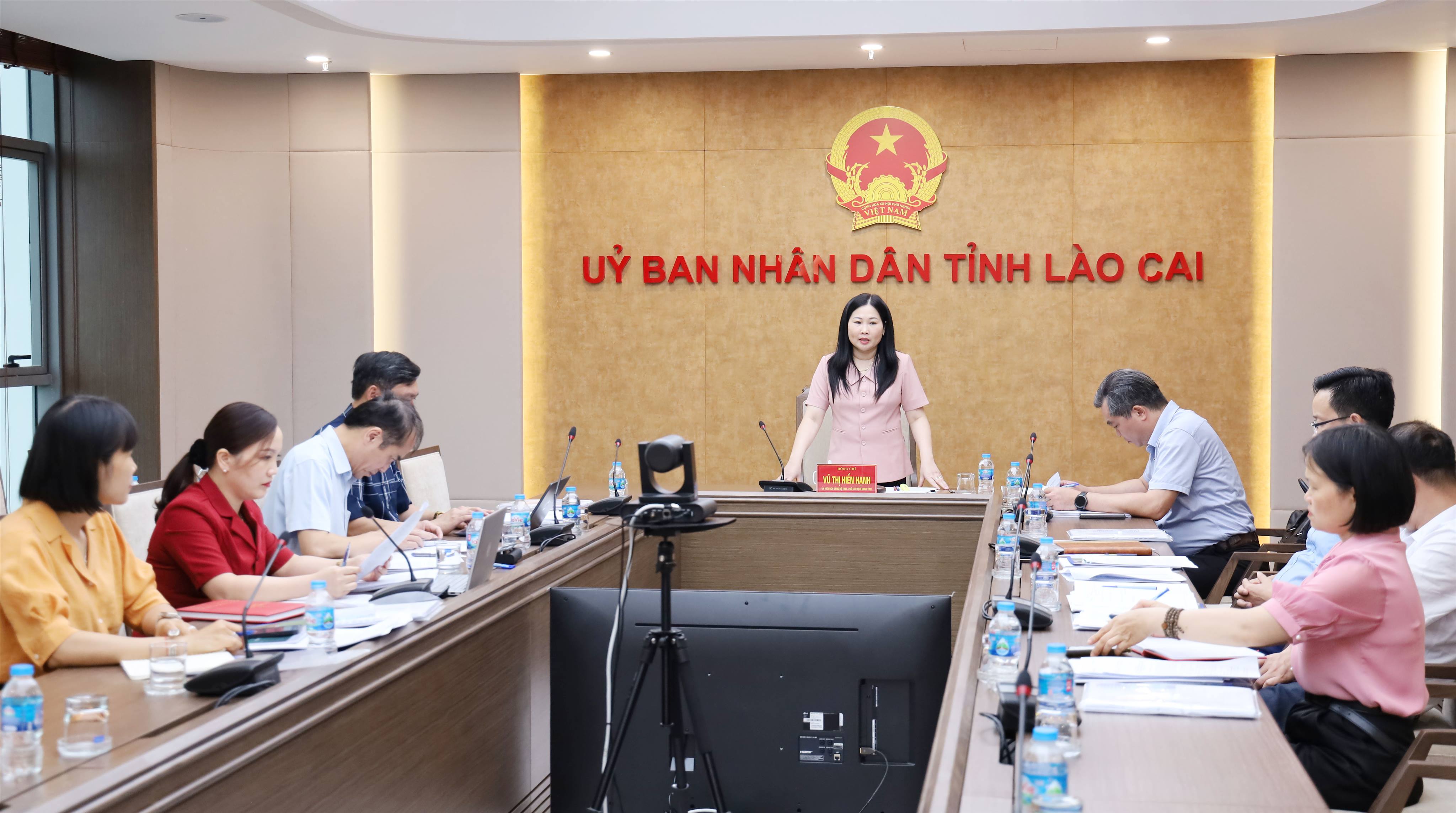 Phó Chủ tịch UBND tỉnh Vũ Thị Hiền Hạnh làm việc với Sở Văn hóa, Thể thao và Du lịch về các hoạt động kỷ niệm những ngày lễ lớn