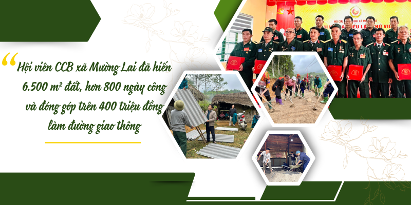 Hội Cựu chiến binh xã Mường Lai: Dấu ấn rõ nét trong xây dựng nông thôn mới