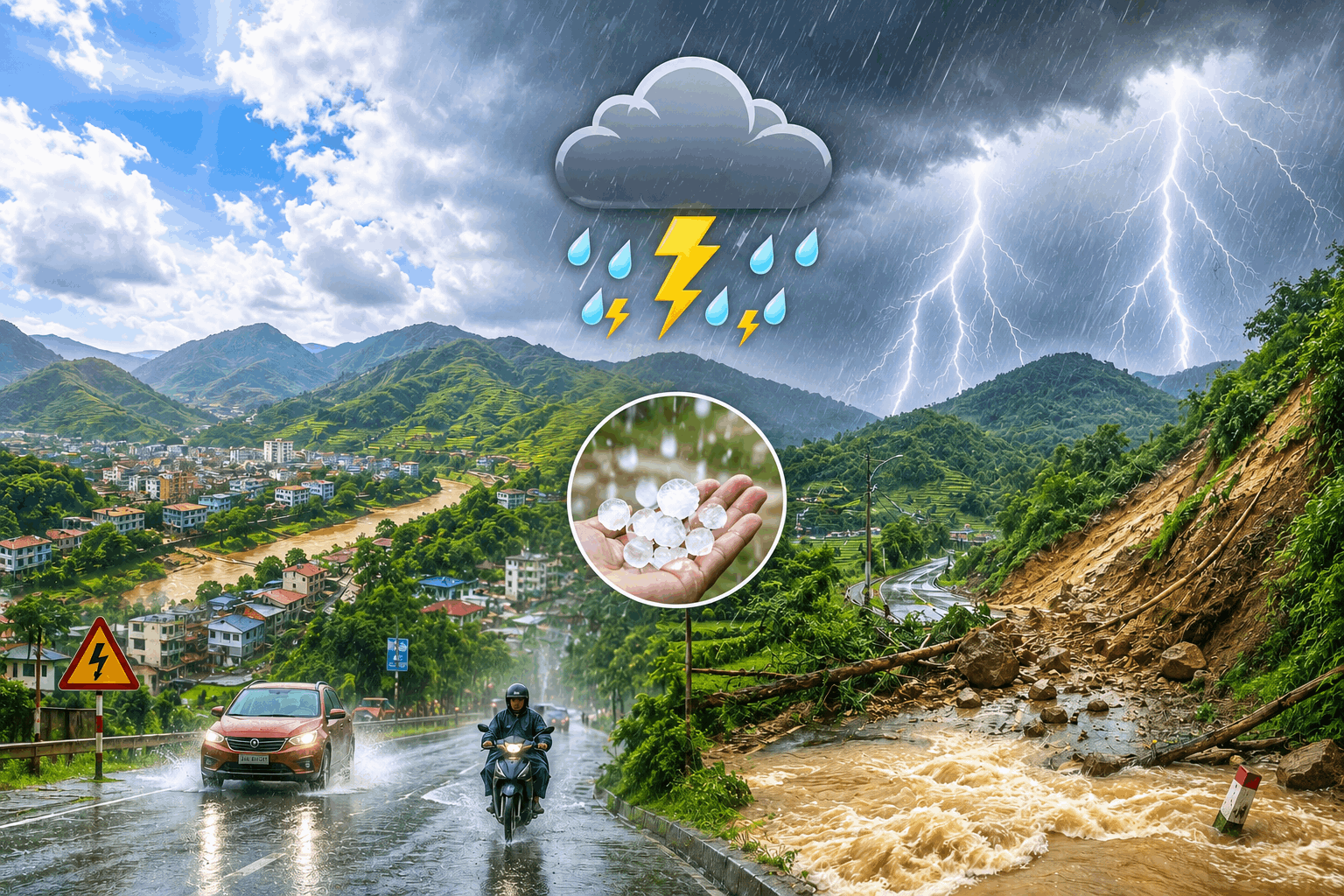 Lào Cai: Cảnh báo mưa lớn cục bộ, lốc, sét, mưa đá và gió giật mạnh từ chiều tối ngày 27/5