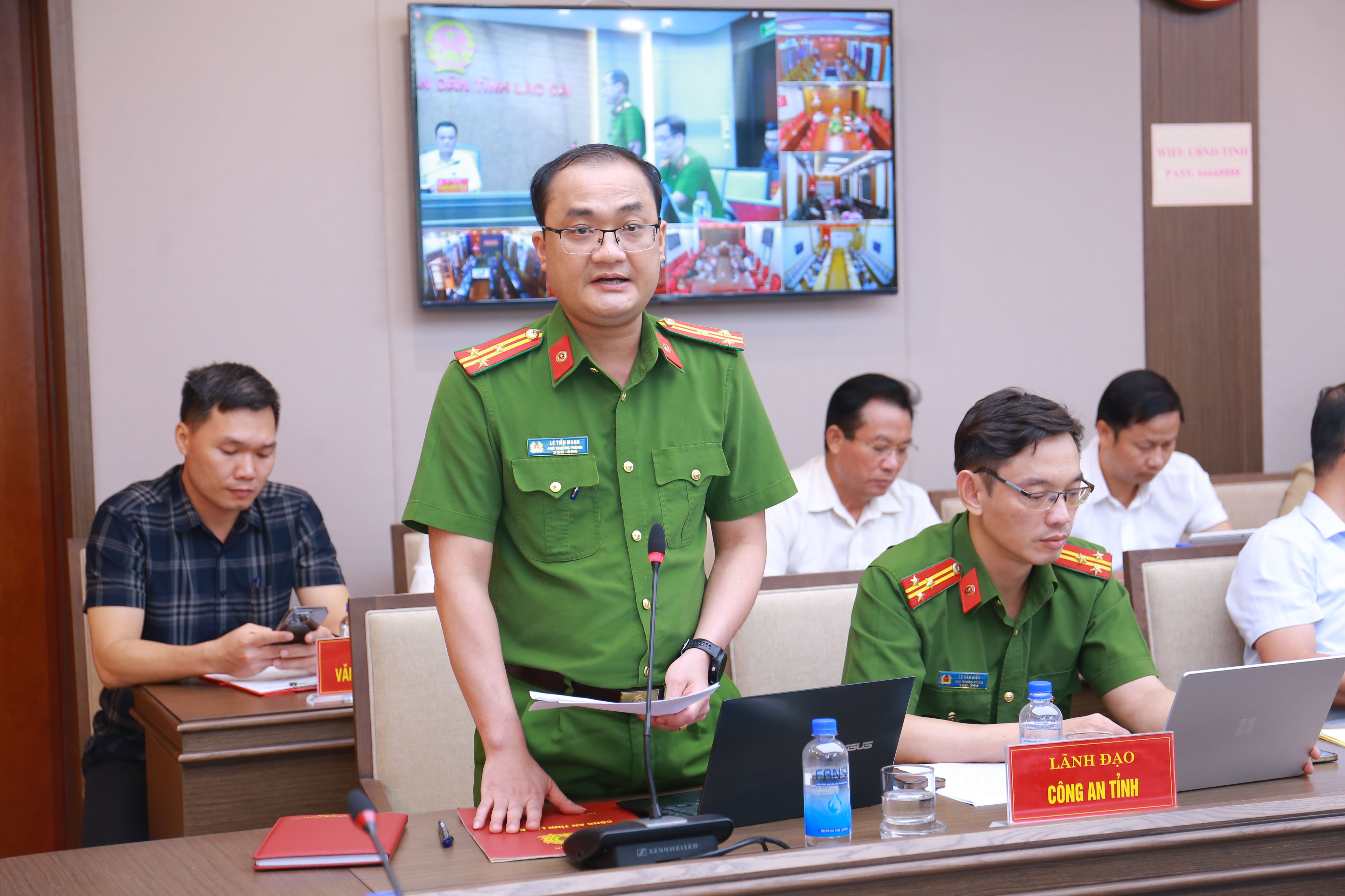 Đại diện Công an tỉnh triển khai “Chiến dịch 90 ngày xây dựng CSDL tỉnh Lào Cai”