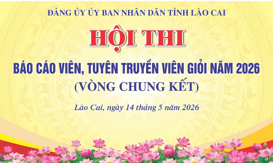 10 thí sinh tham gia Vòng chung kết Hội thi báo cáo viên, tuyên truyền viên giỏi năm 2026 của Đảng ủy UBND tỉnh