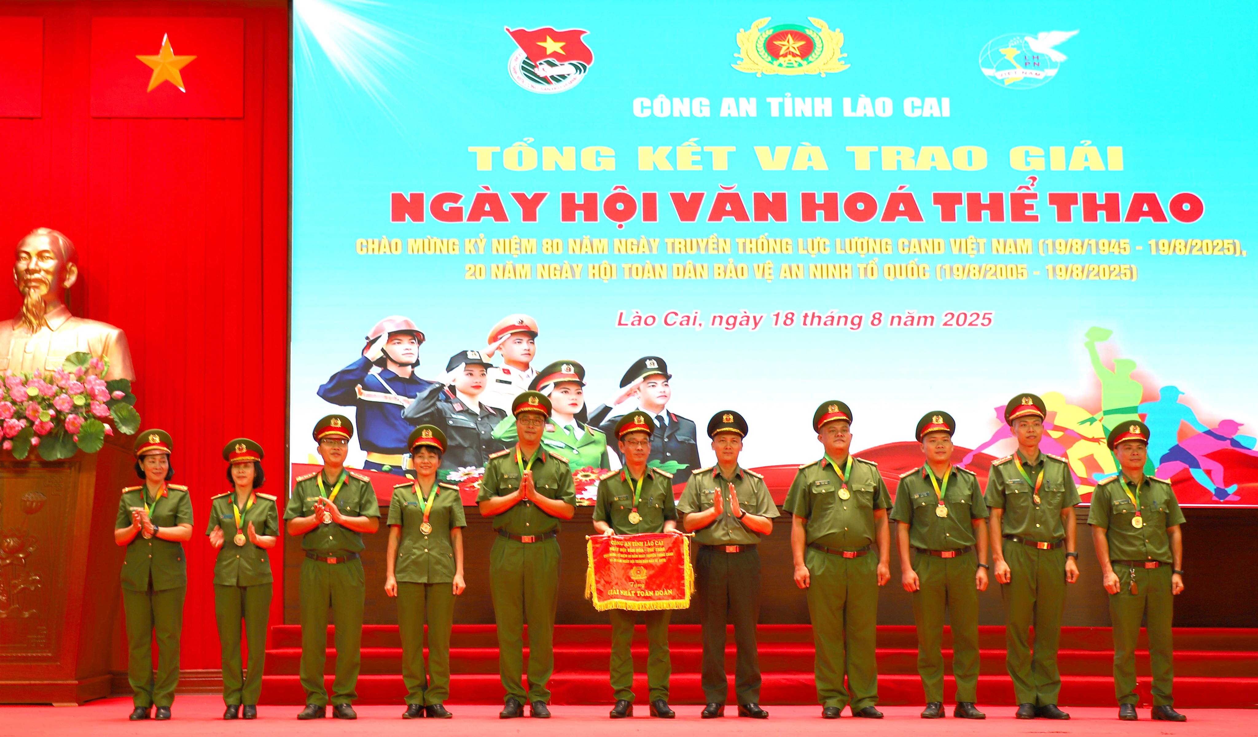 Công an tỉnh Lào Cai tổng kết và trao giải Cuộc thi trực tuyến tìm hiểu 80 năm Ngày truyền thống CAND Việt Nam, 20 năm Ngày hội toàn dân bảo vệ ANTQ và “Ngày hội văn hóa thể thao Công an tỉnh”