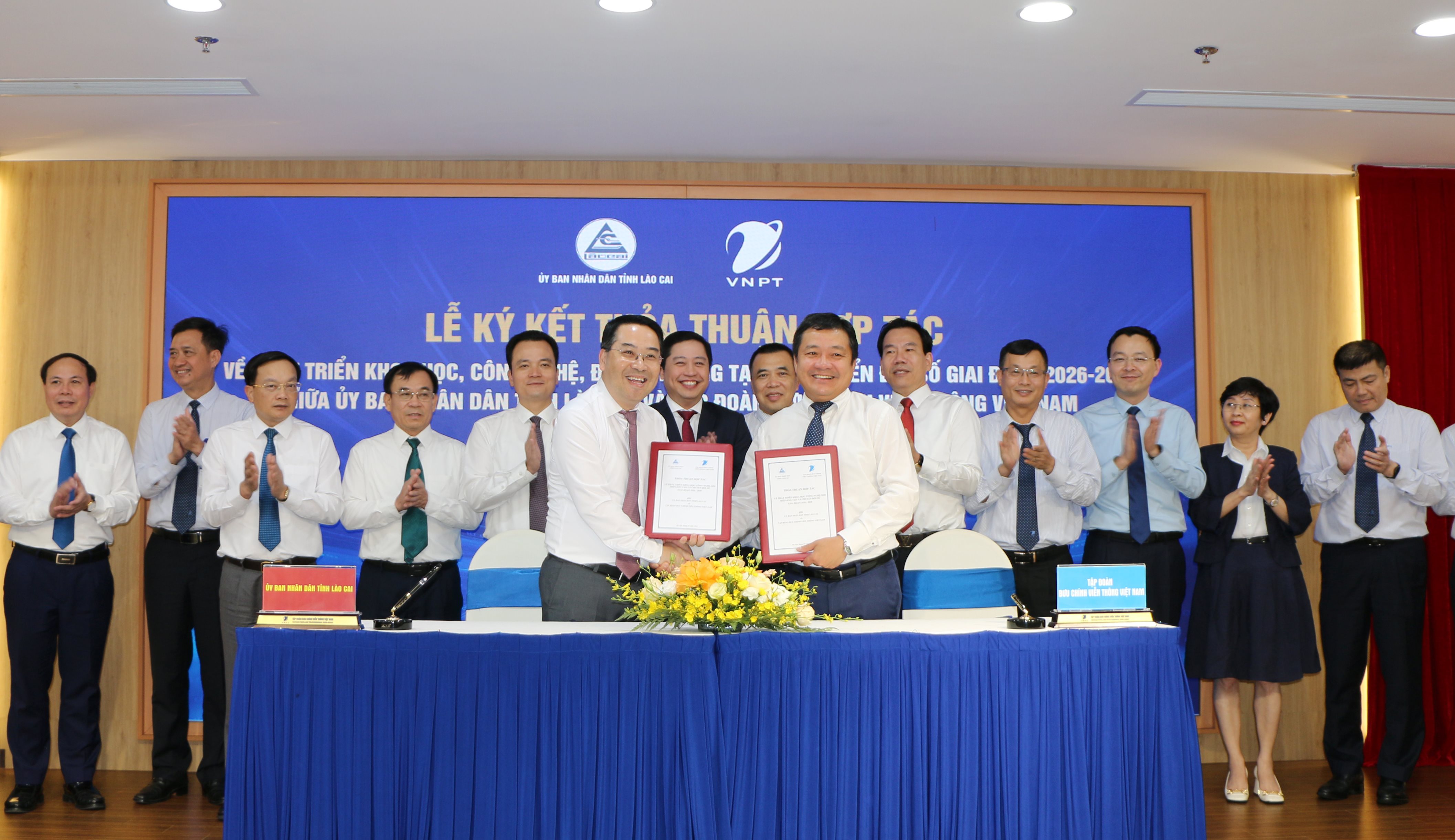 Tỉnh Lào Cai và Tập đoàn VNPT ký kết thỏa thuận hợp tác phát triển khoa học, công nghệ, đổi mới sáng tạo và chuyển đổi số giai đoạn 2026 - 2030