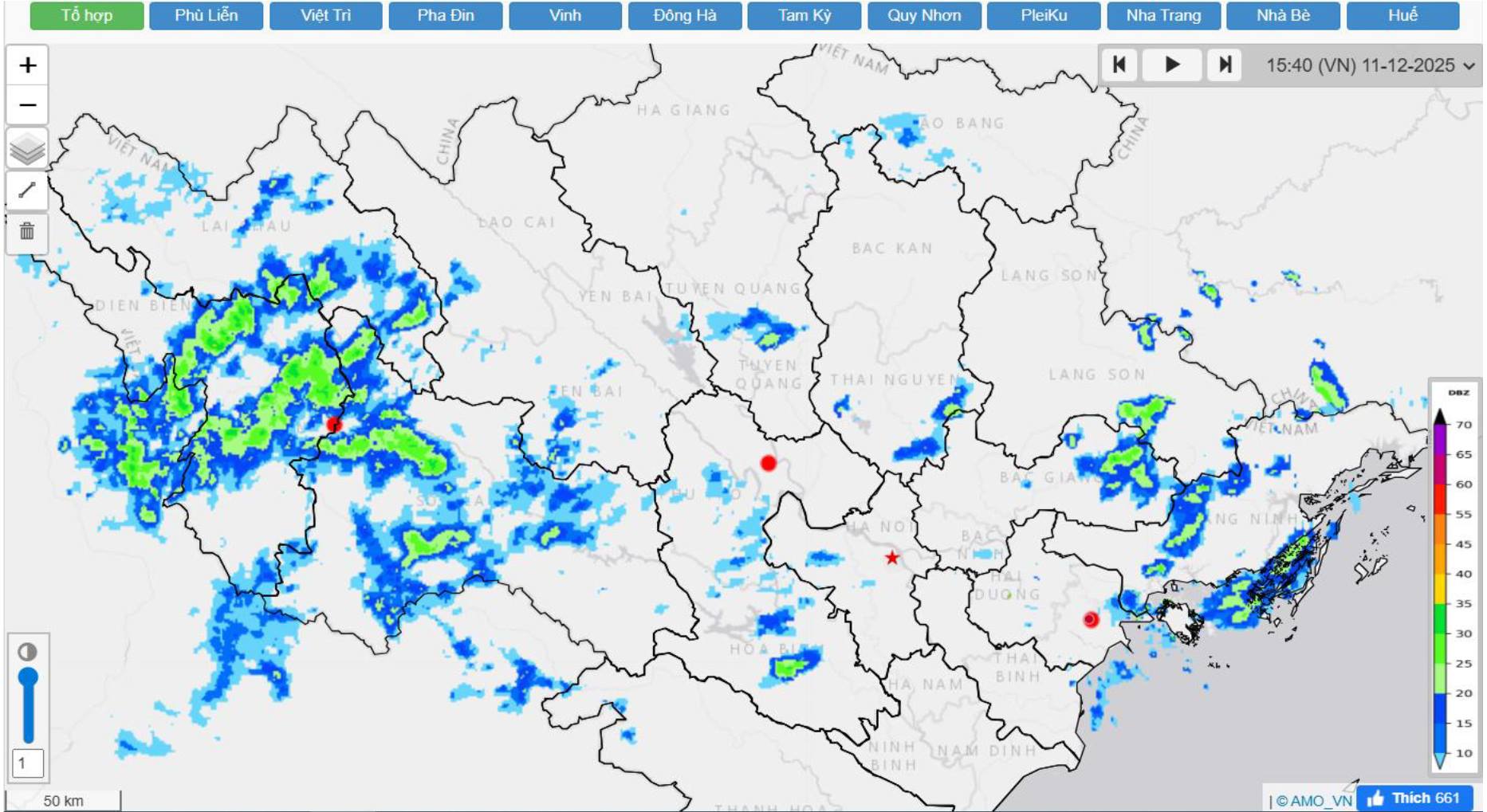 Cảnh báo dông, lốc, sét, mưa đá và mưa lớn cục bộ trên địa bàn tỉnh Lào Cai