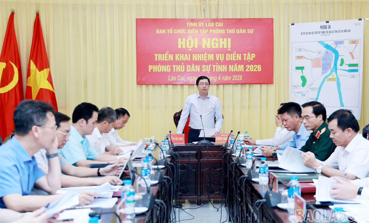 Triển khai nhiệm vụ diễn tập phòng thủ dân sự tỉnh năm 2026