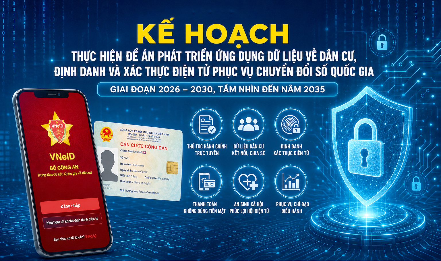 Lào Cai triển khai thực hiện Đề án phát triển ứng dụng dữ liệu về dân cư, định danh và xác thực điện tử phục vụ chuyển đổi số giai đoạn 2026 - 2030