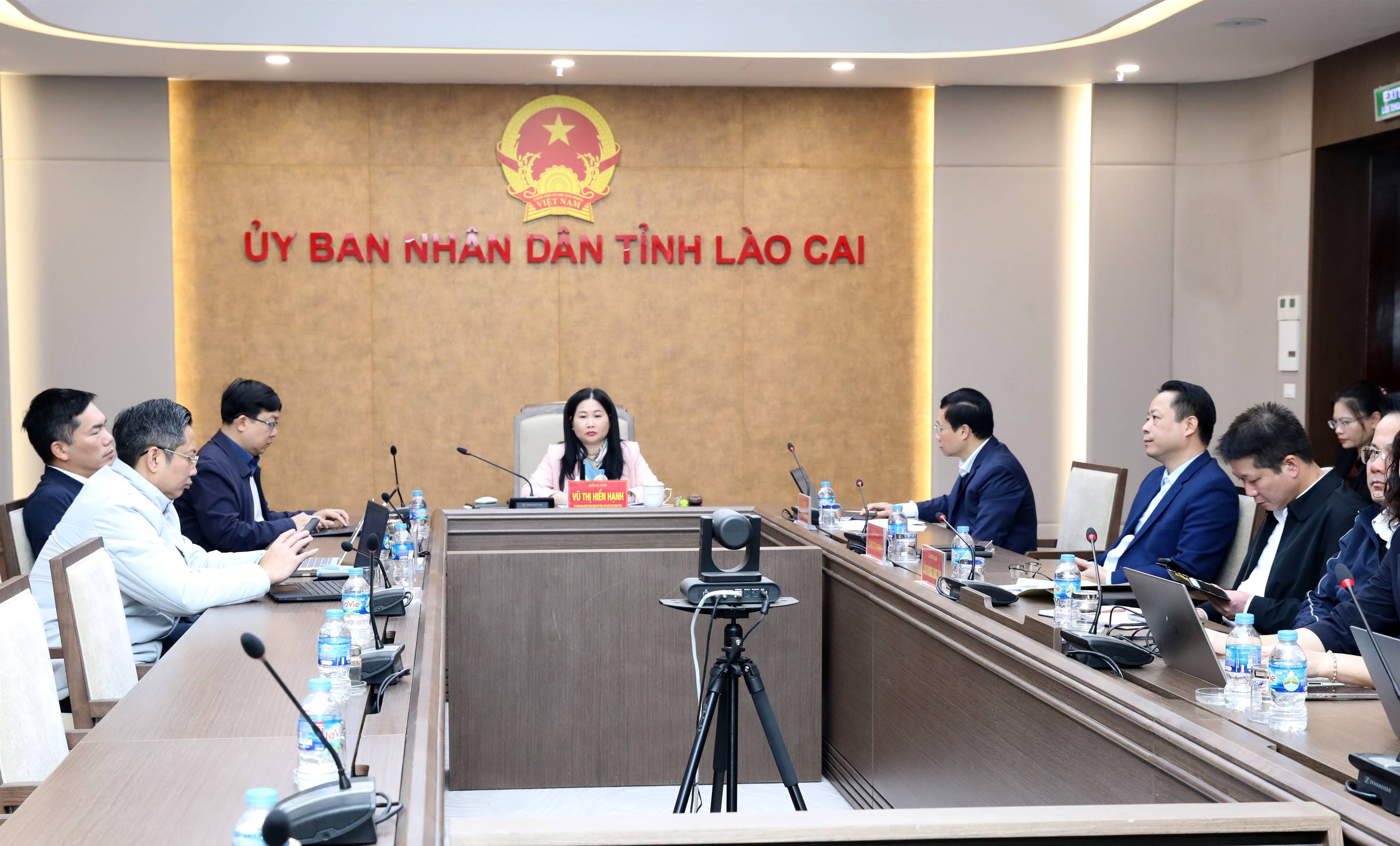 Lào Cai tham dự Hội nghị trực tuyến về xây dựng các trường phổ thông nội trú liên cấp TH&amp;THCS tại các xã biên giới đất liền