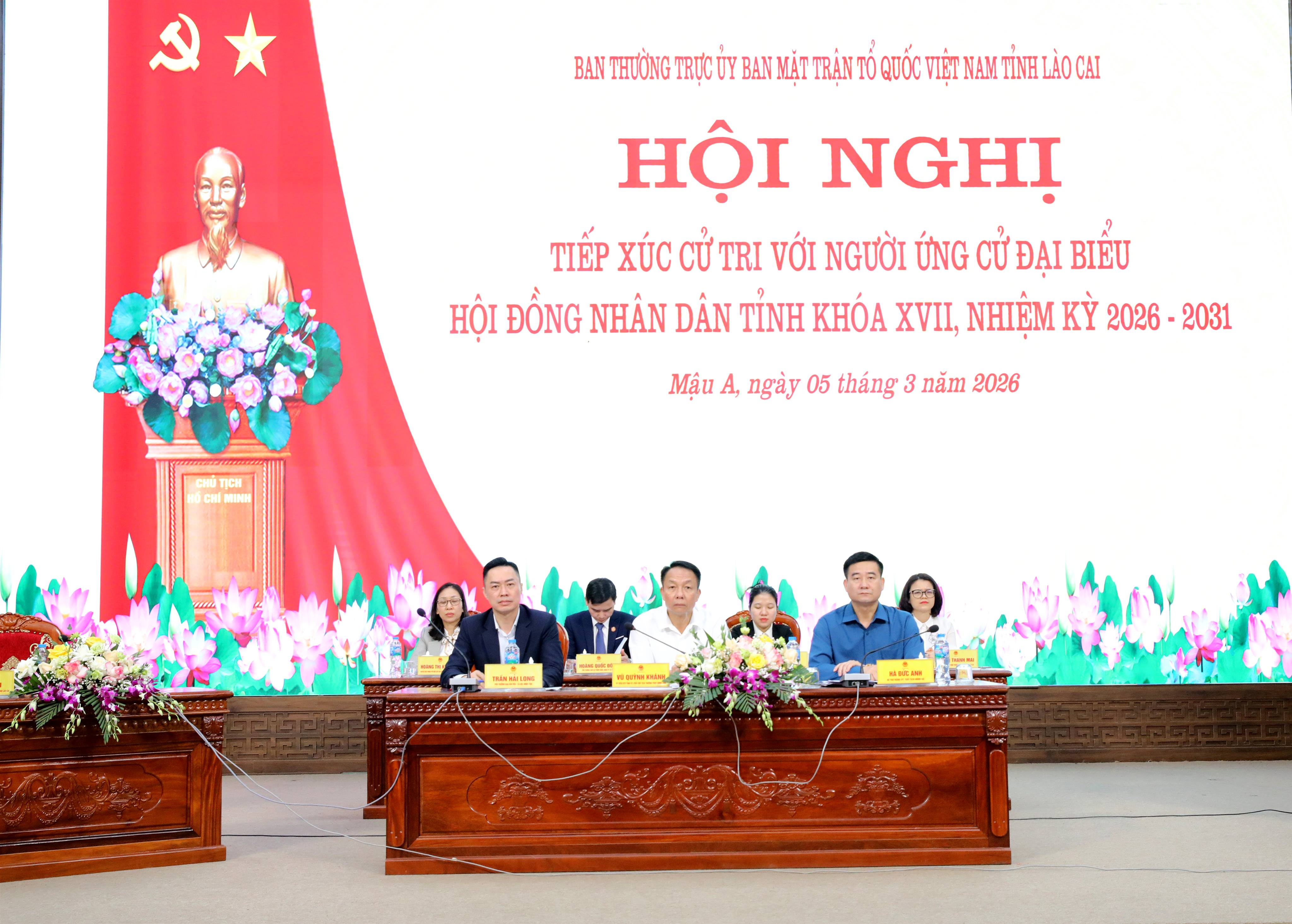 Người ứng cử đại biểu HĐND tỉnh khóa XVII, nhiệm kỳ 2026-2031 tiếp xúc cử tri tại đơn vị bầu cử số 7