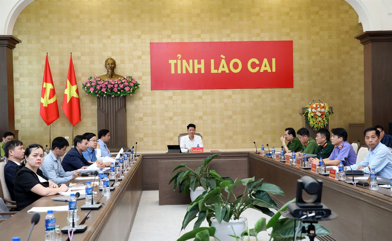Lào Cai dự Hội nghị trực tuyến tổng kết và triển khai một số nội dung phối hợp giữa Bộ Nông nghiệp và Môi trường và Bộ Công an