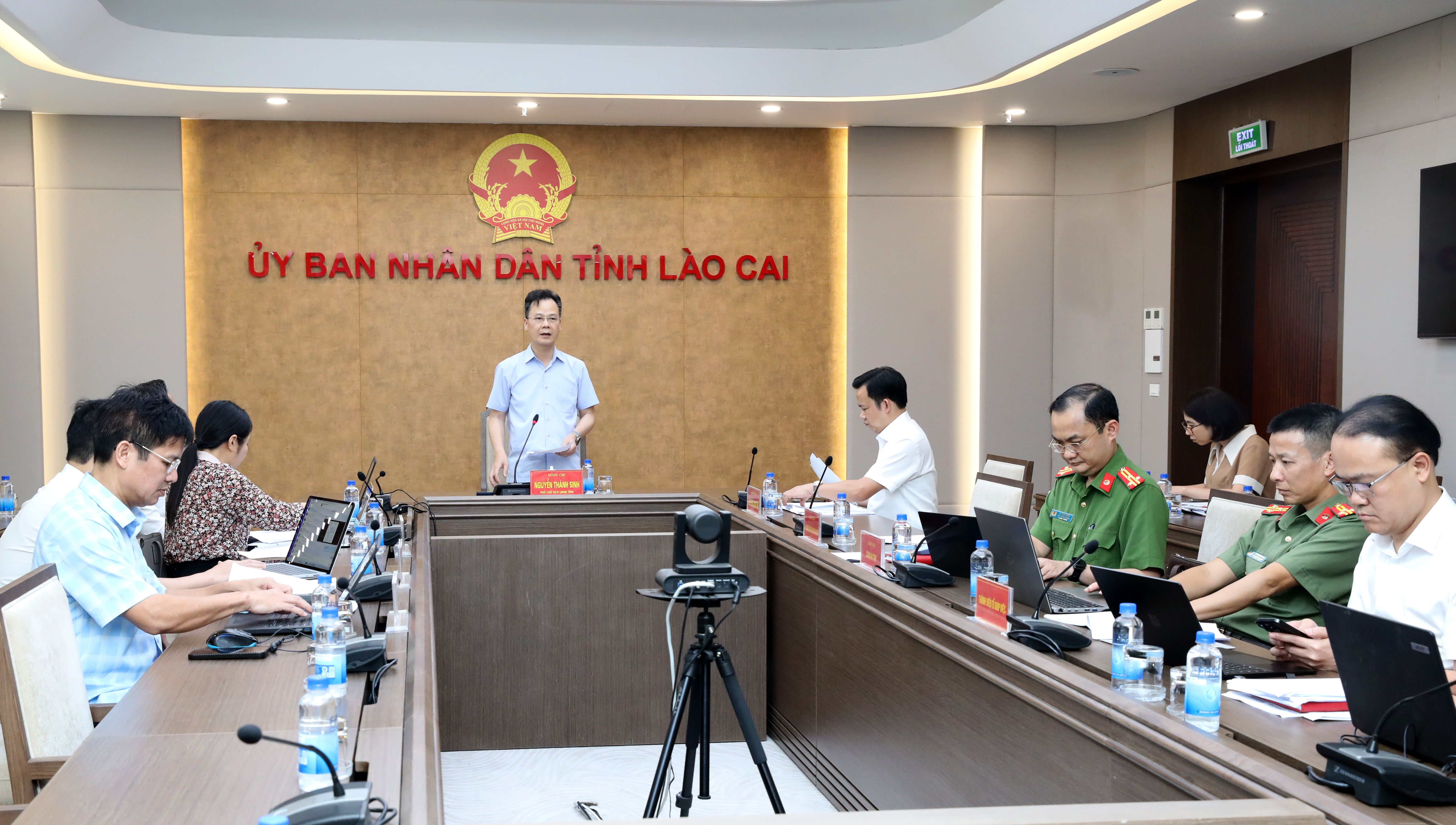 Phó Chủ tịch UBND tỉnh Nguyễn Thành Sinh chủ trì họp phân công nhiệm vụ cho các thành viên Ban chỉ đạo triển khai 120 ngày thực hiện công tác đo đạc, lập bản đồ địa chính, lập hồ sơ địa chính và hoàn thiện cơ sở dữ liệu đất đai trên địa bàn tỉnh