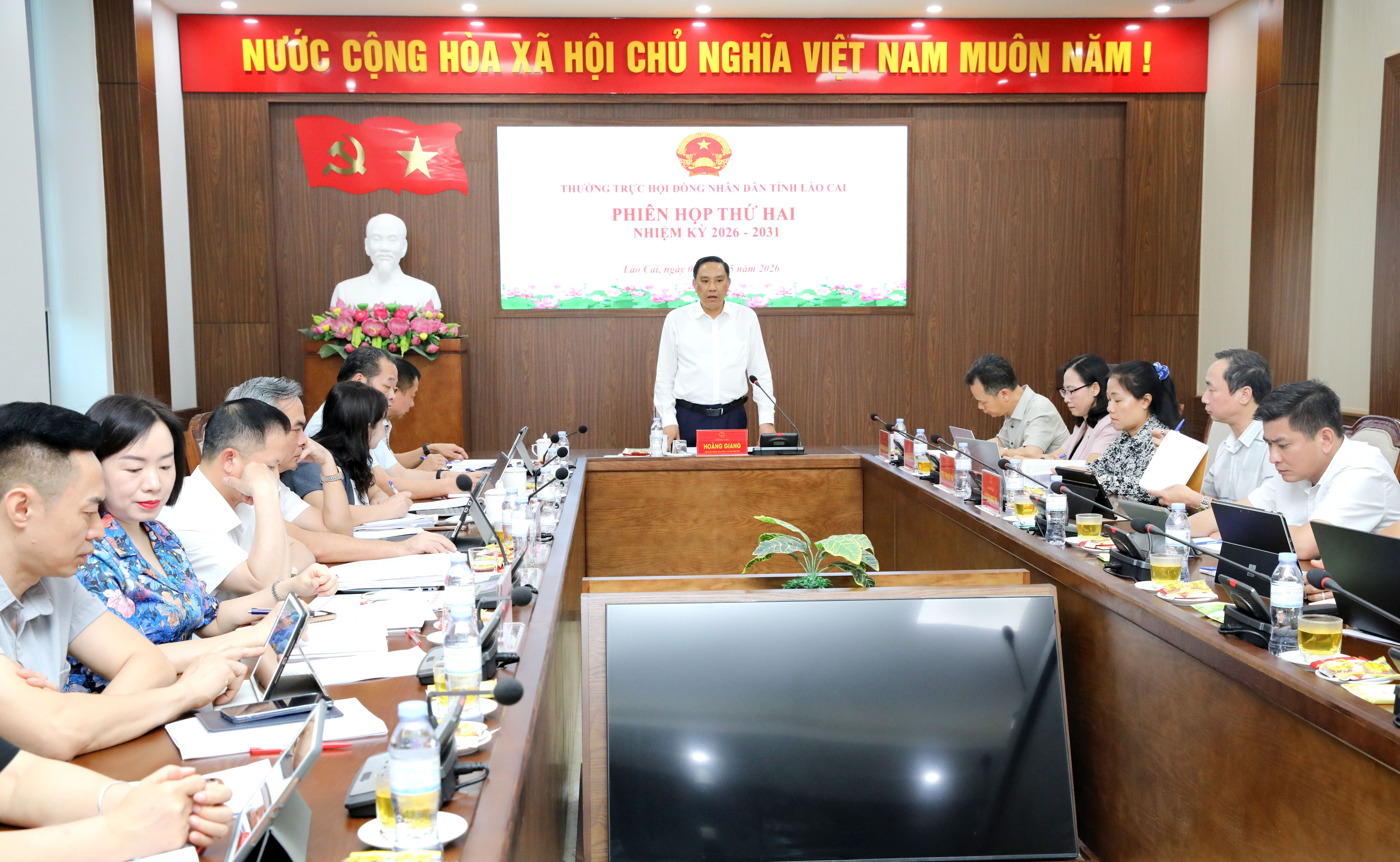 Thường trực HĐND tỉnh Lào Cai nhiệm kỳ 2026 - 2031 triển khai nhiệm vụ tháng 5/2026