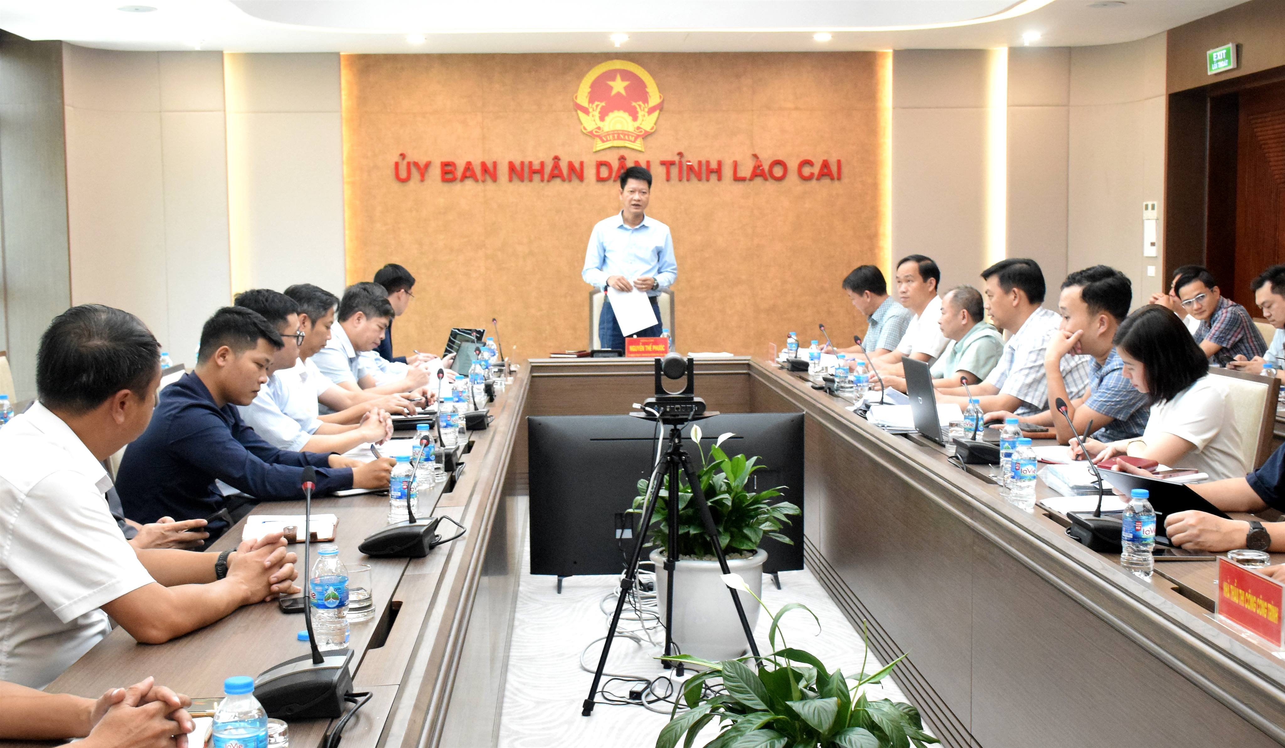 Phó Chủ tịch Thường trực UBND tỉnh Nguyễn Thế Phước chủ trì làm việc về kế hoạch thực hiện các dự án, công trình trọng điểm của tỉnh