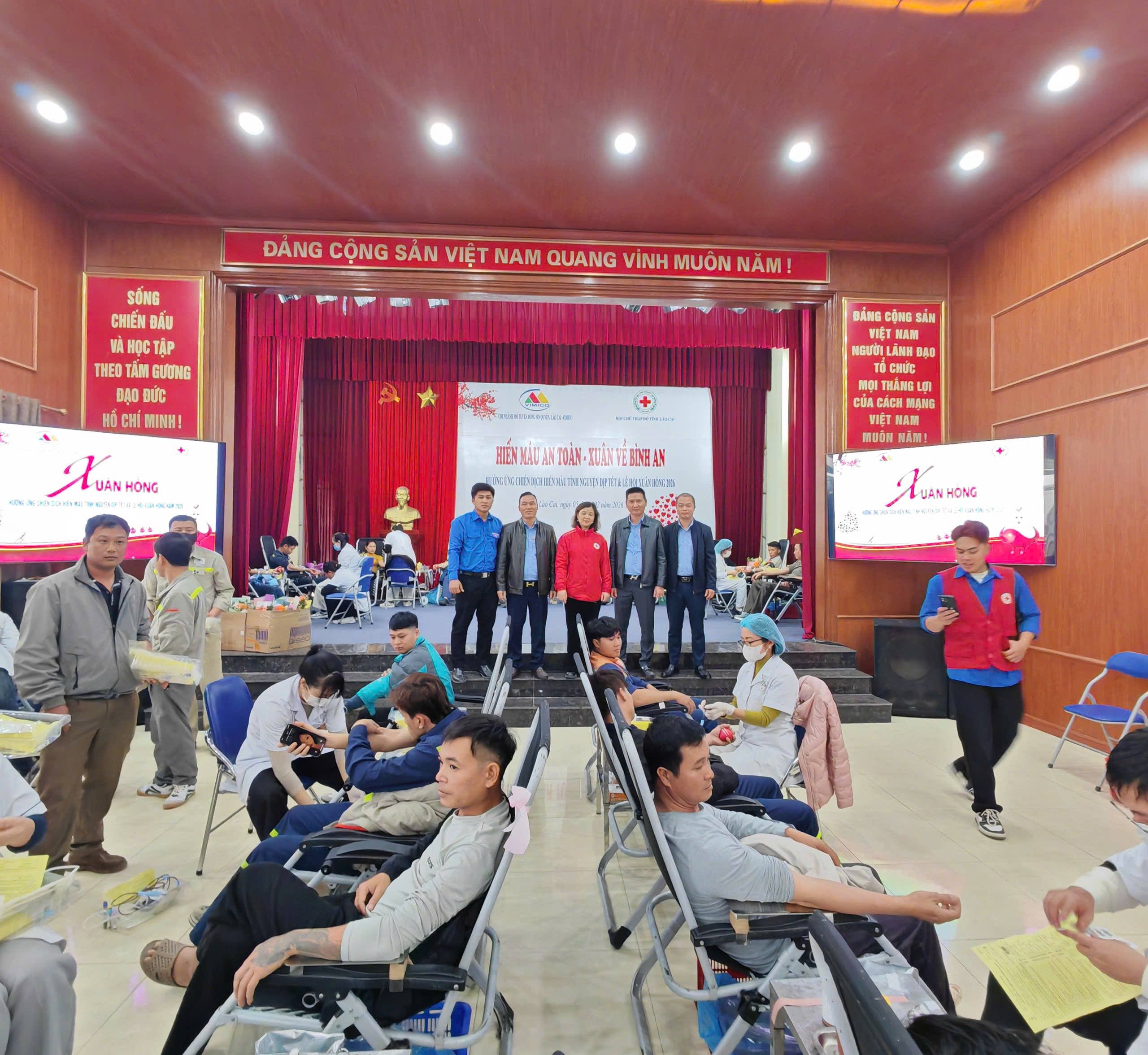 Tiếp nhận 483 đơn vị máu tại Ngày hội “Hiến máu an toàn – xuân về bình an” năm 2026