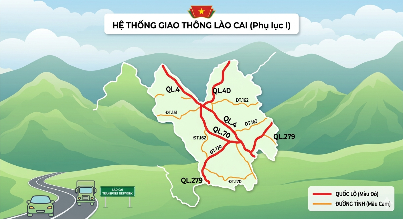 Công bố tải trọng và khổ giới hạn các tuyến đường bộ trên địa bàn tỉnh Lào Cai