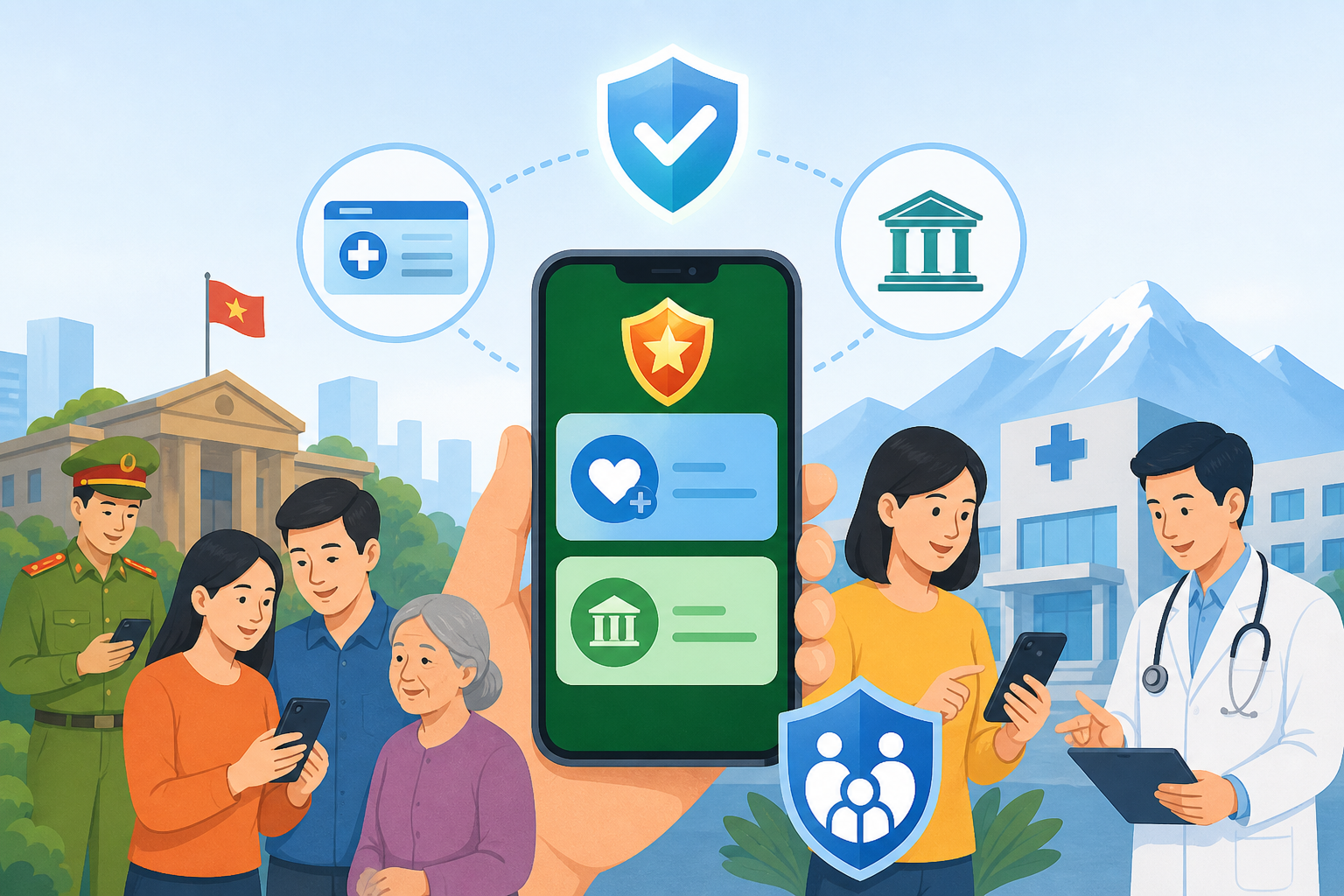 Đẩy mạnh tích hợp thẻ BHYT và tài khoản an sinh xã hội trên ứng dụng VNeID