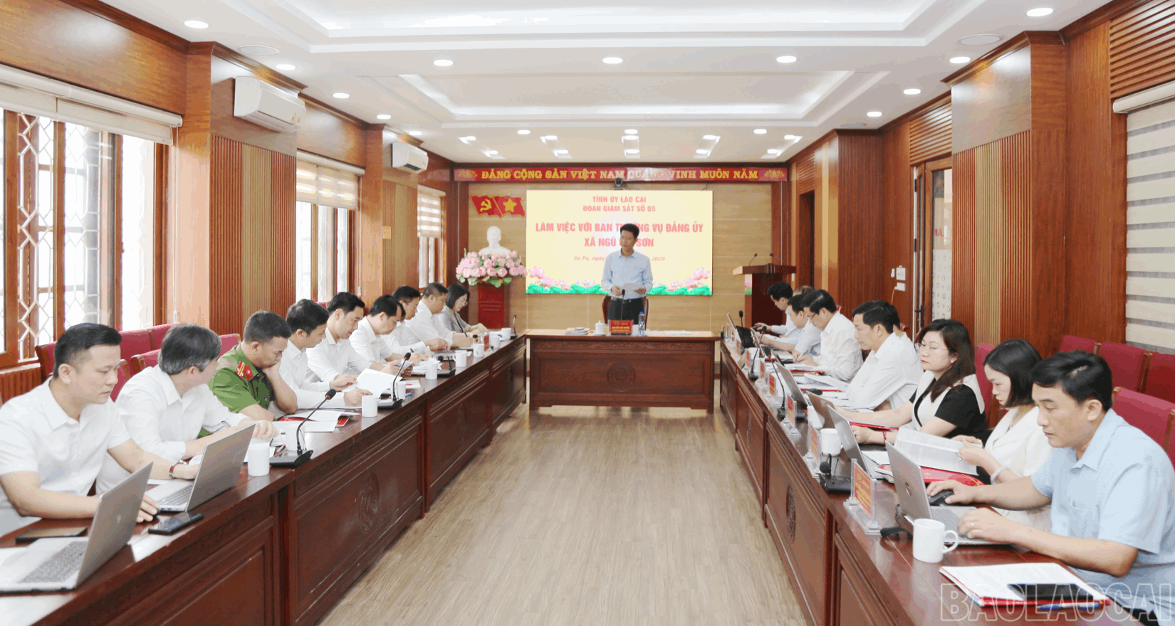 Đoàn Giám sát số 05 của Tỉnh ủy làm việc với Ban Thường vụ Đảng ủy xã Tả Phìn và Ngũ Chỉ Sơn