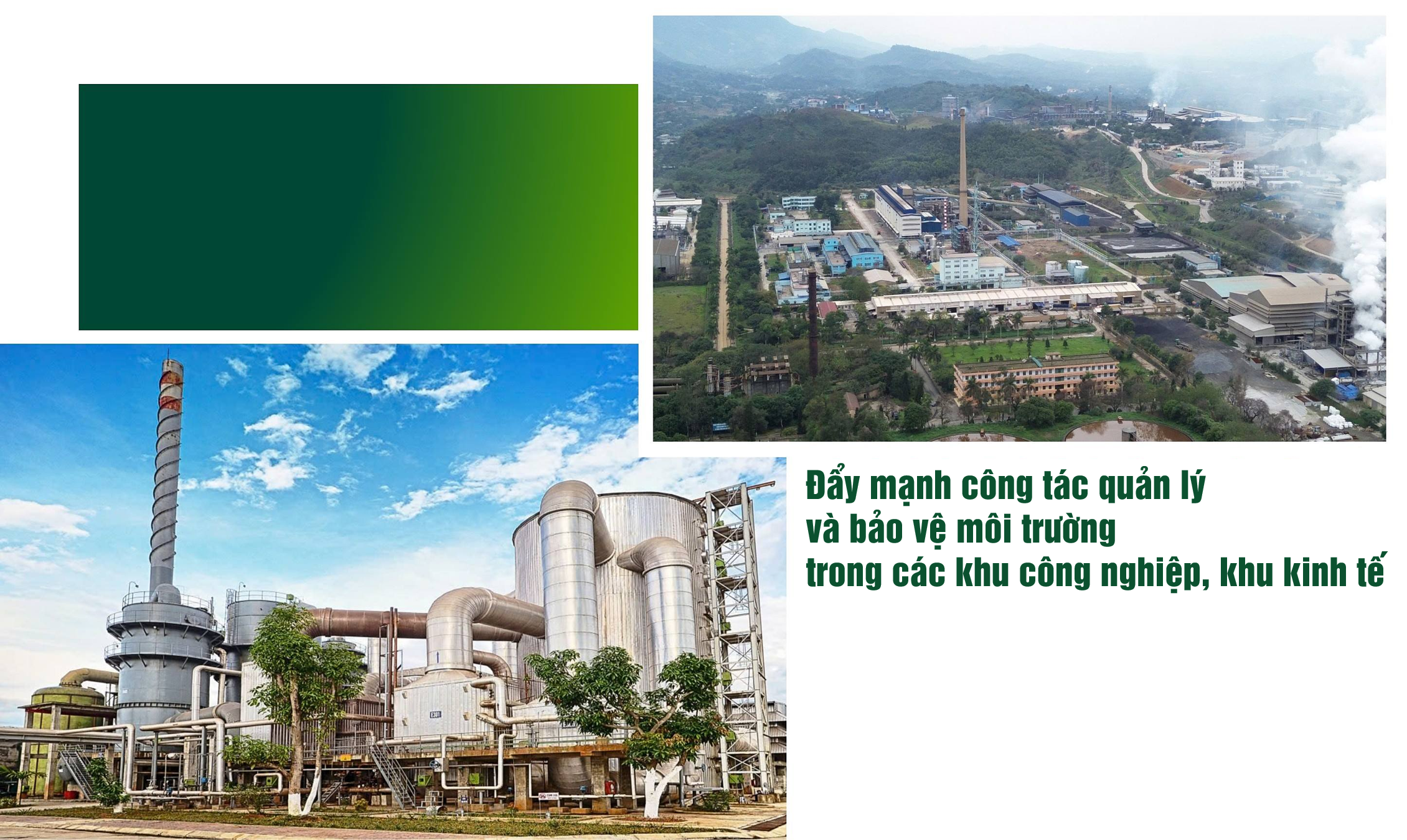 Đẩy mạnh công tác quản lý và bảo vệ môi trường trong các khu công nghiệp, khu kinh tế