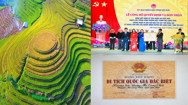 Di tích quốc gia đặc biệt Ruộng bậc thang Mù Cang Chải – tỉnh Yên Bái