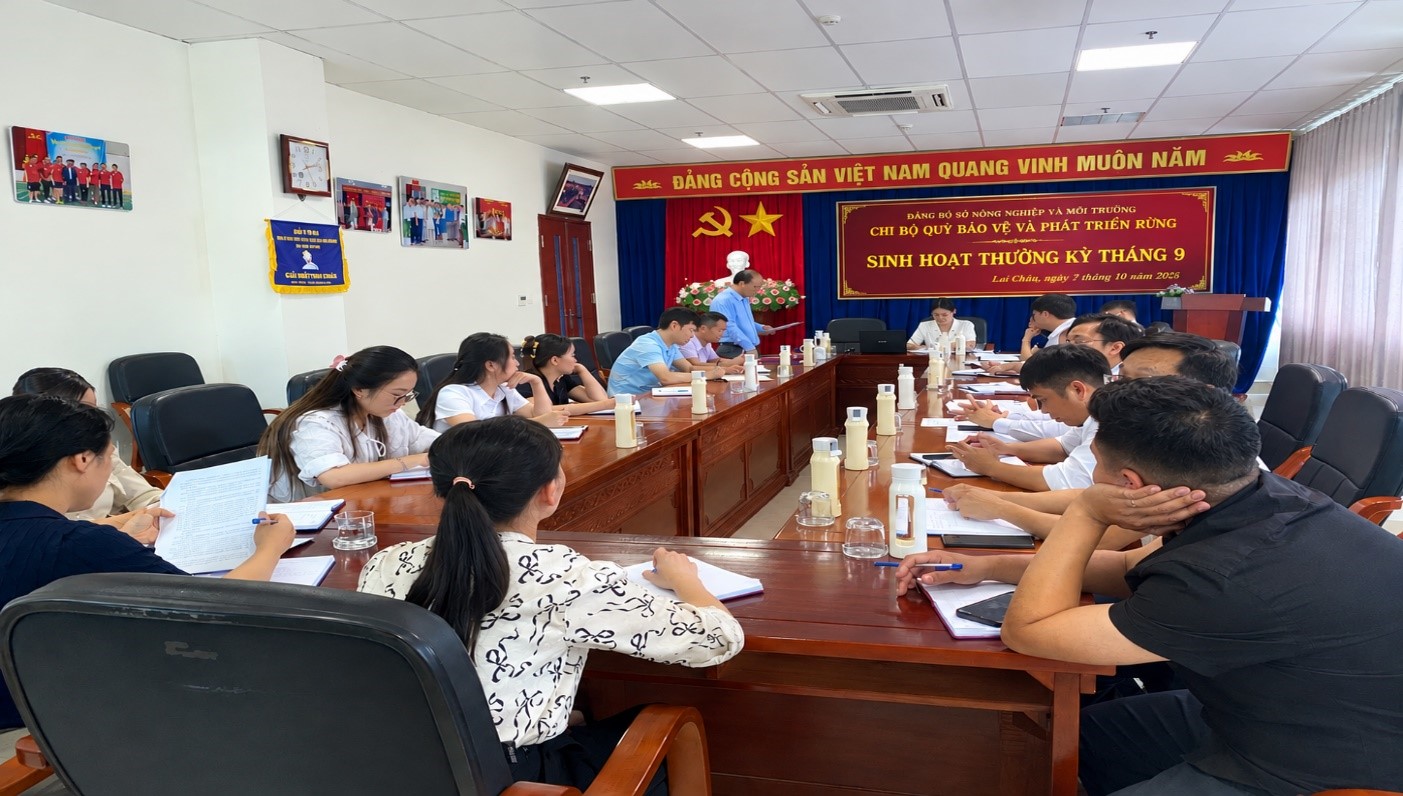 Chi bộ Quỹ Bảo vệ và Phát triển rừng tổ chức sinh hoạt chi bộ thường kỳ tháng 9 năm 2026