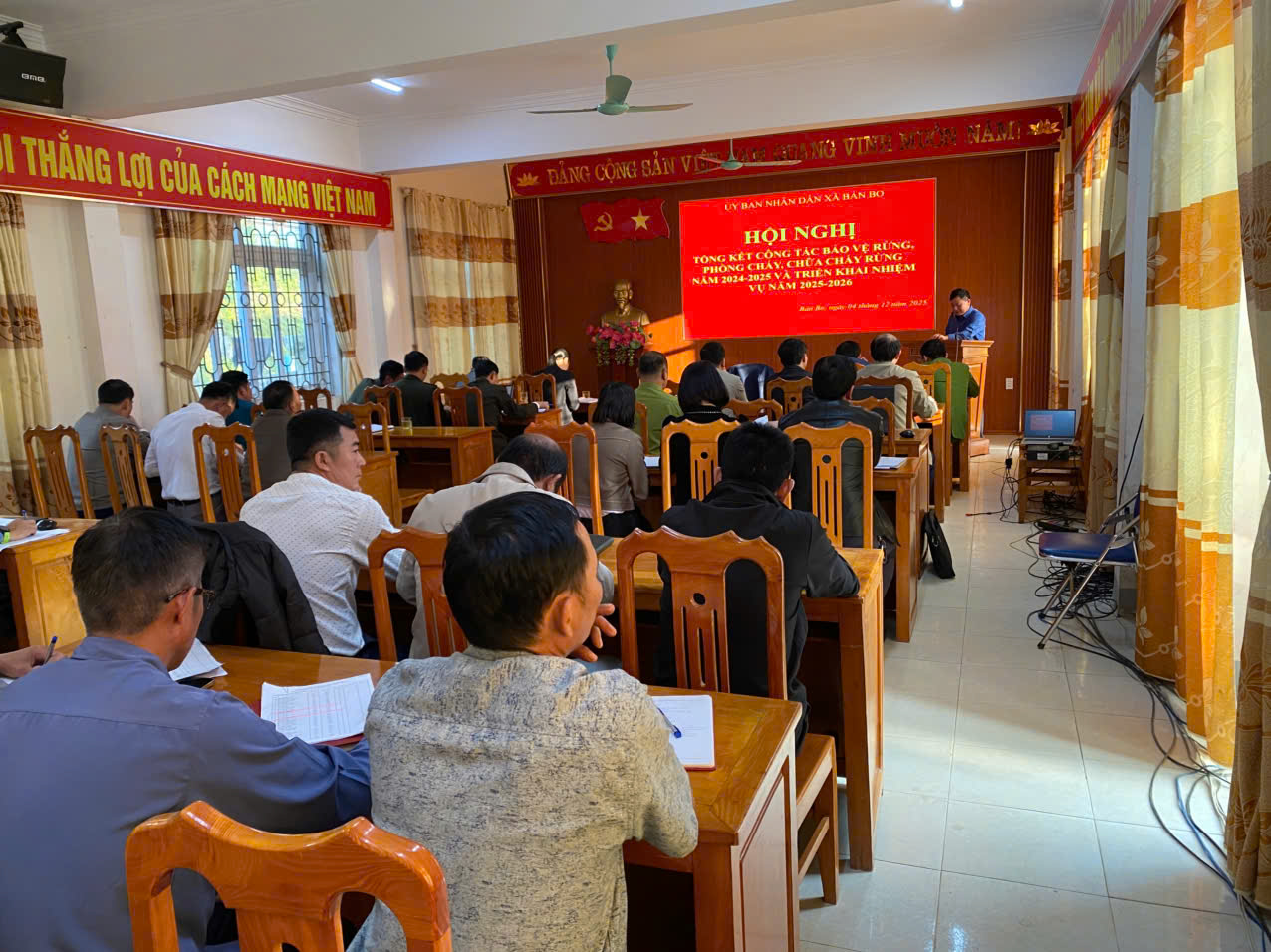 Xã Bản Bo tổng kết công tác bảo vệ rừng và phòng cháy chữa cháy rừng năm 2024-2025
