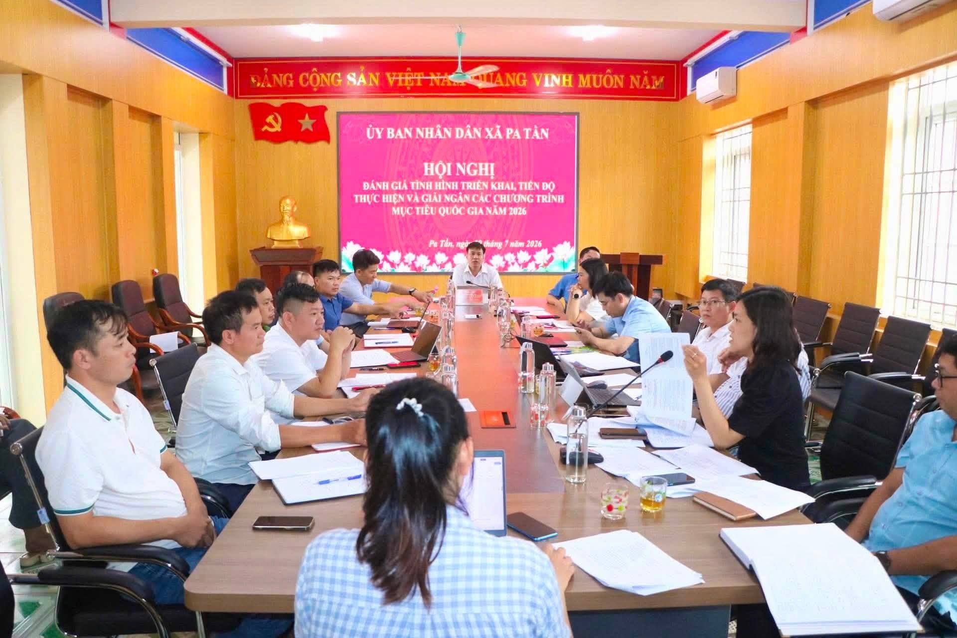 HỘI NGHỊ ĐÁNH GIÁ TÌNH HÌNH TRIỂN KHAI, TIẾN ĐỘ THỰC HIỆN VÀ GIẢI NGÂN CÁC CHƯƠNG TRÌNH MỤC TIÊU QUỐC GIA NĂM 2026