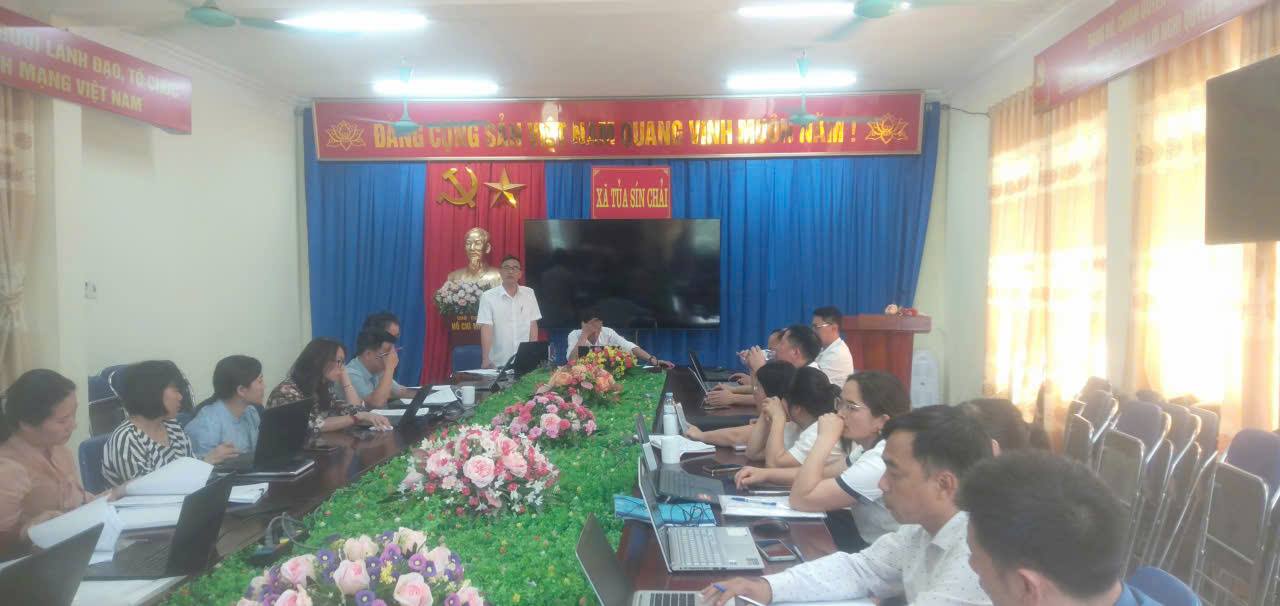 Triển khai nghiệm thu Điều tra cơ sở hành chính, sự nghiệp năm 2026 trên địa bàn xã Tủa Sín Chải