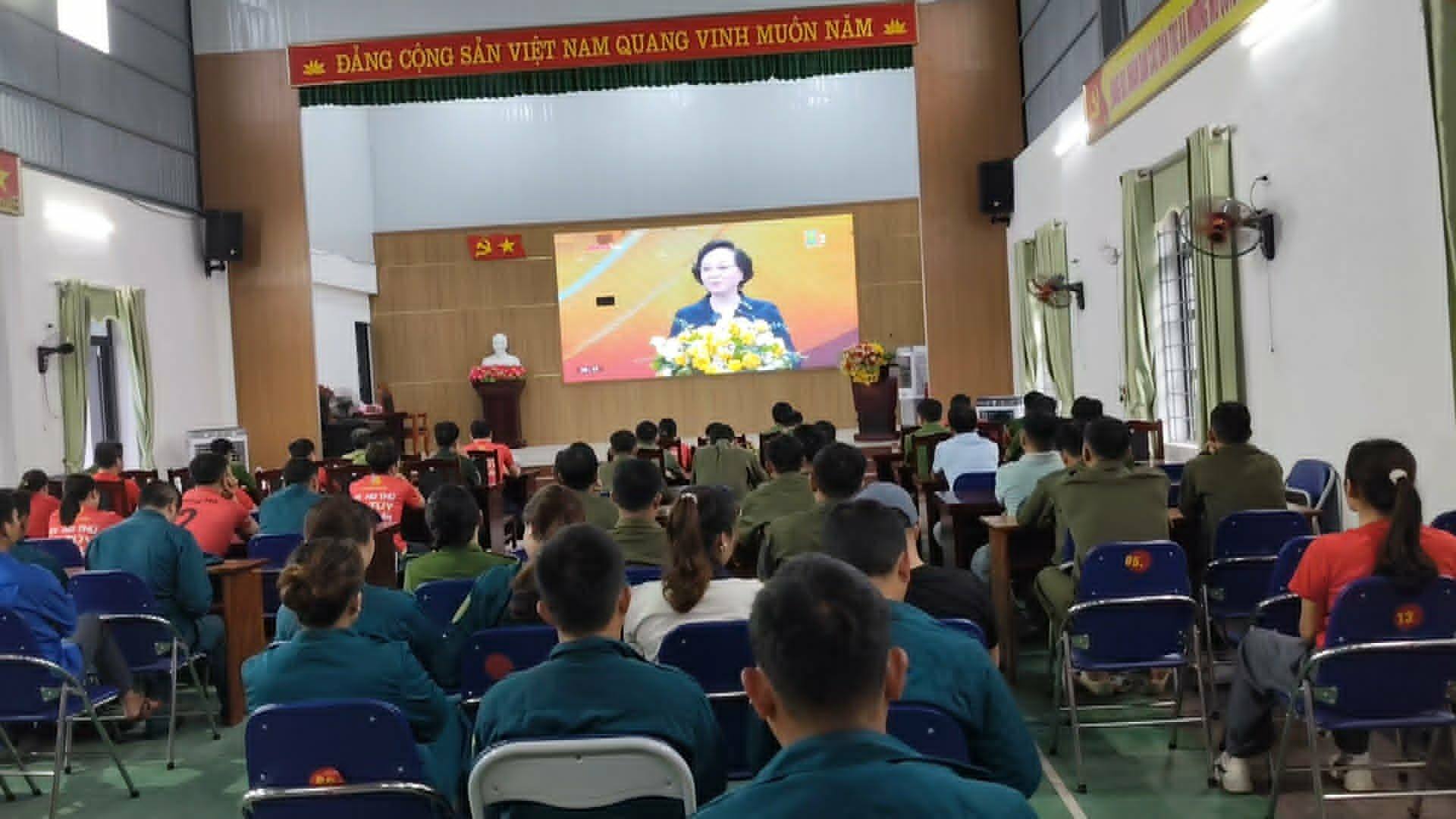 Xã Mường Mô tham gia Lễ mít tinh hưởng ứng Tháng hành động phòng, chống ma túy năm 2026