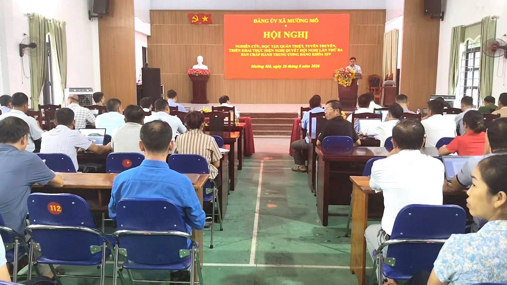 Hội nghị nghiên cứu, học tập, quán triệt, tuyên truyền, triển khai thực hiện Nghị quyết Hội nghị lần thứ ba Ban Chấp hành Trung ương Đảng khóa XIV