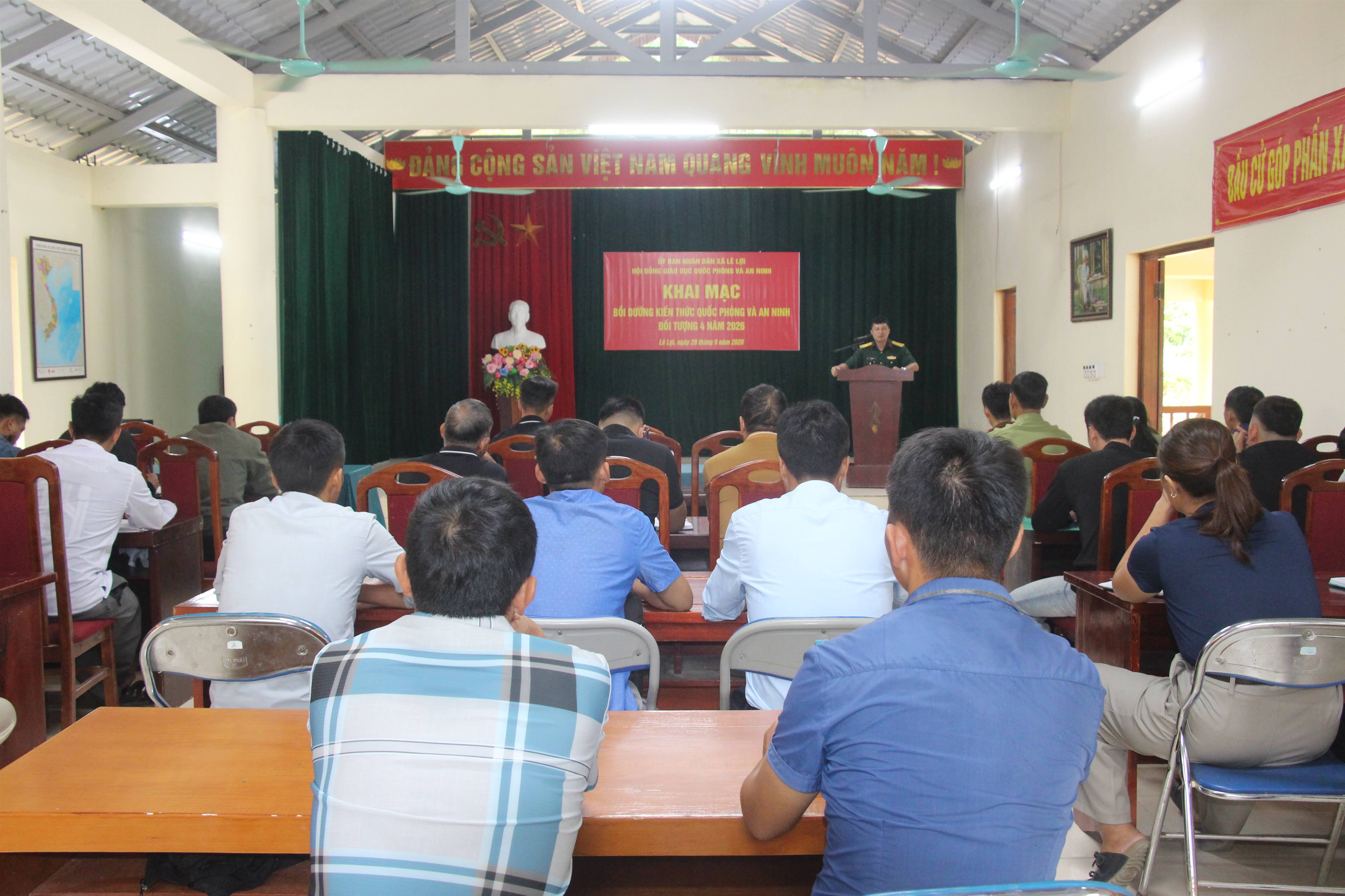LÊ LỢI KHAI MẠC BỒI DƯỠNG KIẾN THỨC QPAN ĐỐI TƯỢNG 4