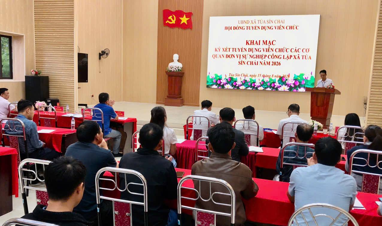 XÃ TỦA SÍN CHẢI KHAI MẠC KỲ XÉT TUYỂN VIÊN CHỨC NĂM 2026