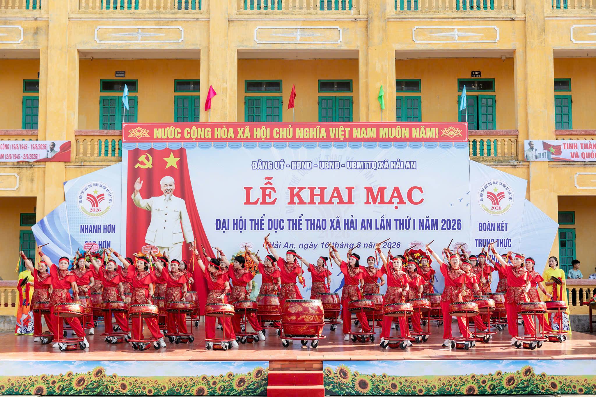 Xã Hải An tổ chức Lễ khai mạc Đại hội TDTT xã Hải An lần thứ I năm 2026