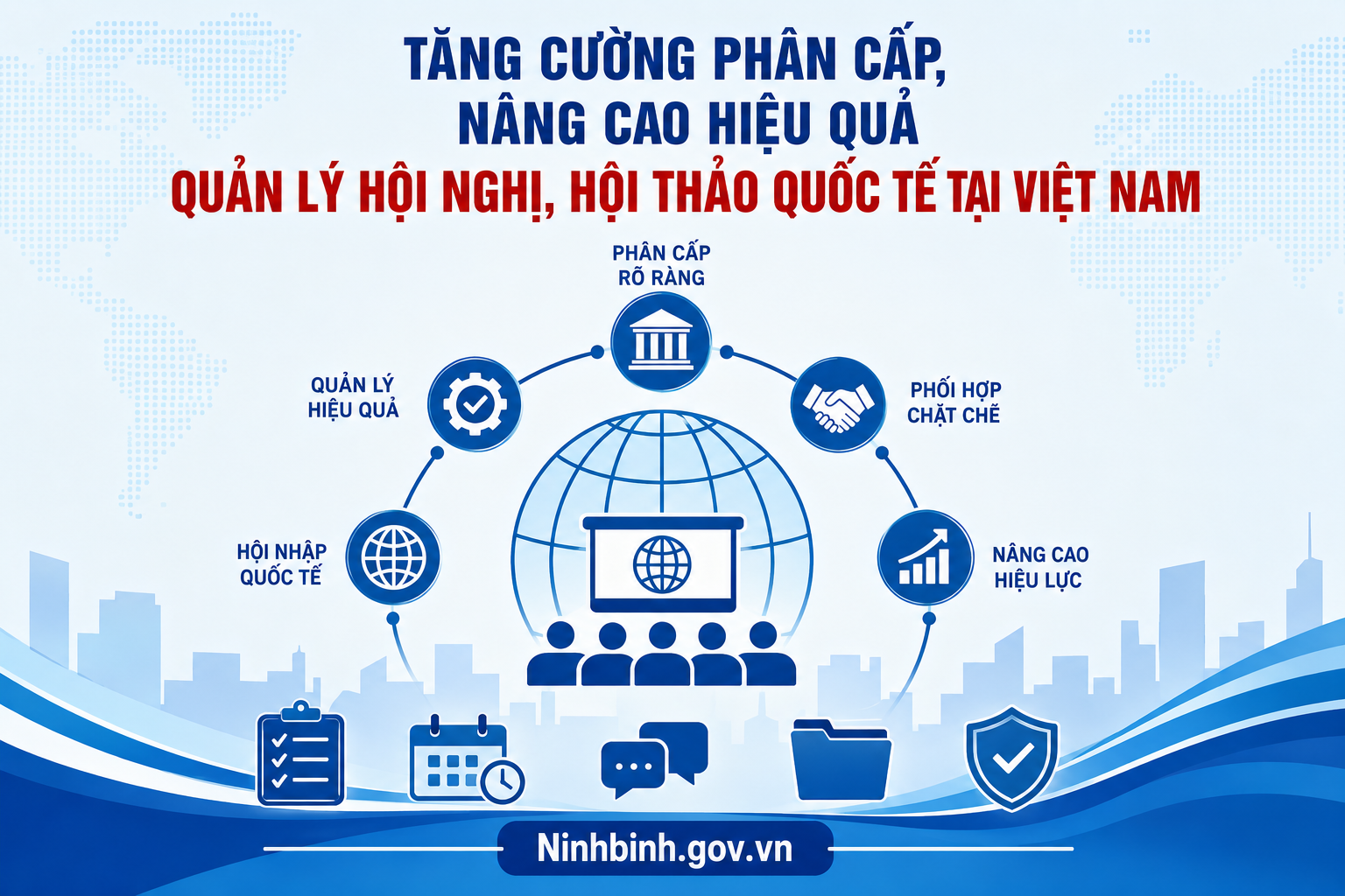 Tăng cường phân cấp, nâng cao hiệu quả quản lý hội nghị, hội thảo quốc tế tại Việt Nam