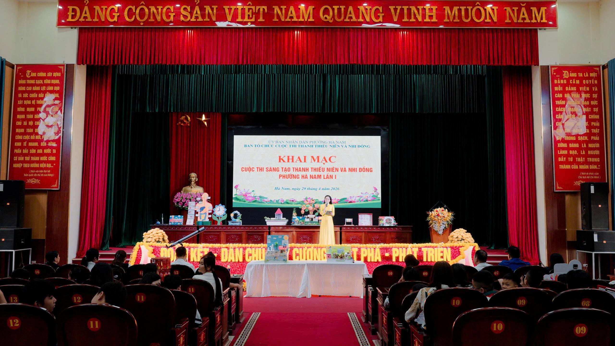 UBND phường Hà Nam khai mạc Cuộc thi Sáng tạo thanh thiếu niên và nhi đồng lần thứ I (2025–2026)