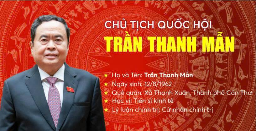 Infographic: Tiểu sử tóm tắt của Chủ tịch Quốc hội Trần Thanh Mẫn