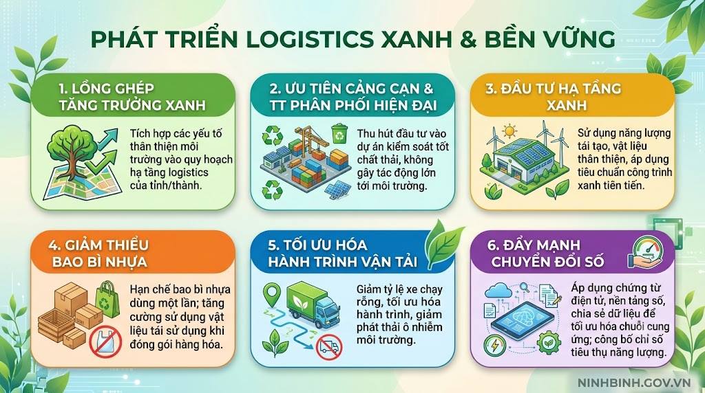 Bộ Nông nghiệp và Môi trường yêu cầu UBND các tỉnh, thành phố tăng cường công tác bảo vệ môi trường, kiểm soát phát thải trong hoạt động logistics và thúc đẩy phát triển hoạt động logistics xanh