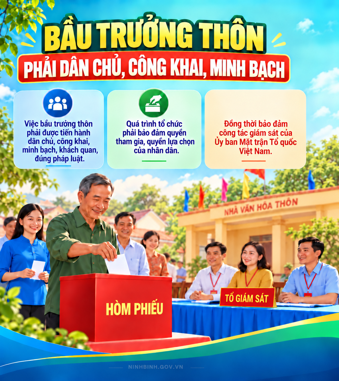  Xã Bình An ban hành Kế hoạch tổ chức bầu trưởng thôn nhiệm kỳ 2026 - 2031