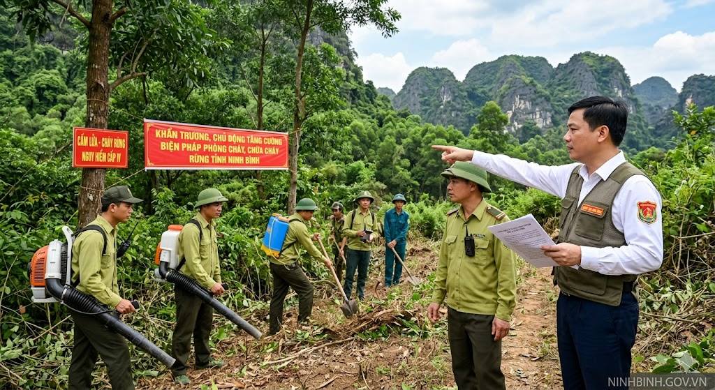 Chủ động tăng cường phòng cháy, chữa cháy rừng trước diễn biến thời tiết nắng nóng gay gắt