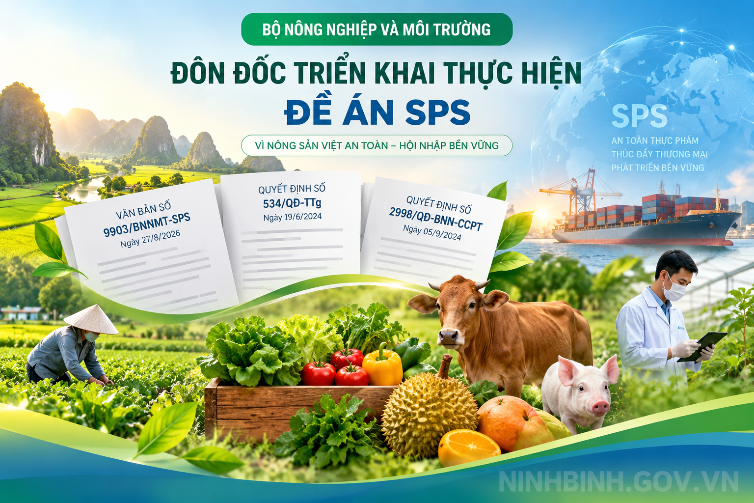Nâng cao hiệu quả thực thi hiệp định về áp dụng các biện pháp vệ sinh dịch tễ và kiểm dịch động, thực vật trên địa bàn tỉnh Ninh Bình 