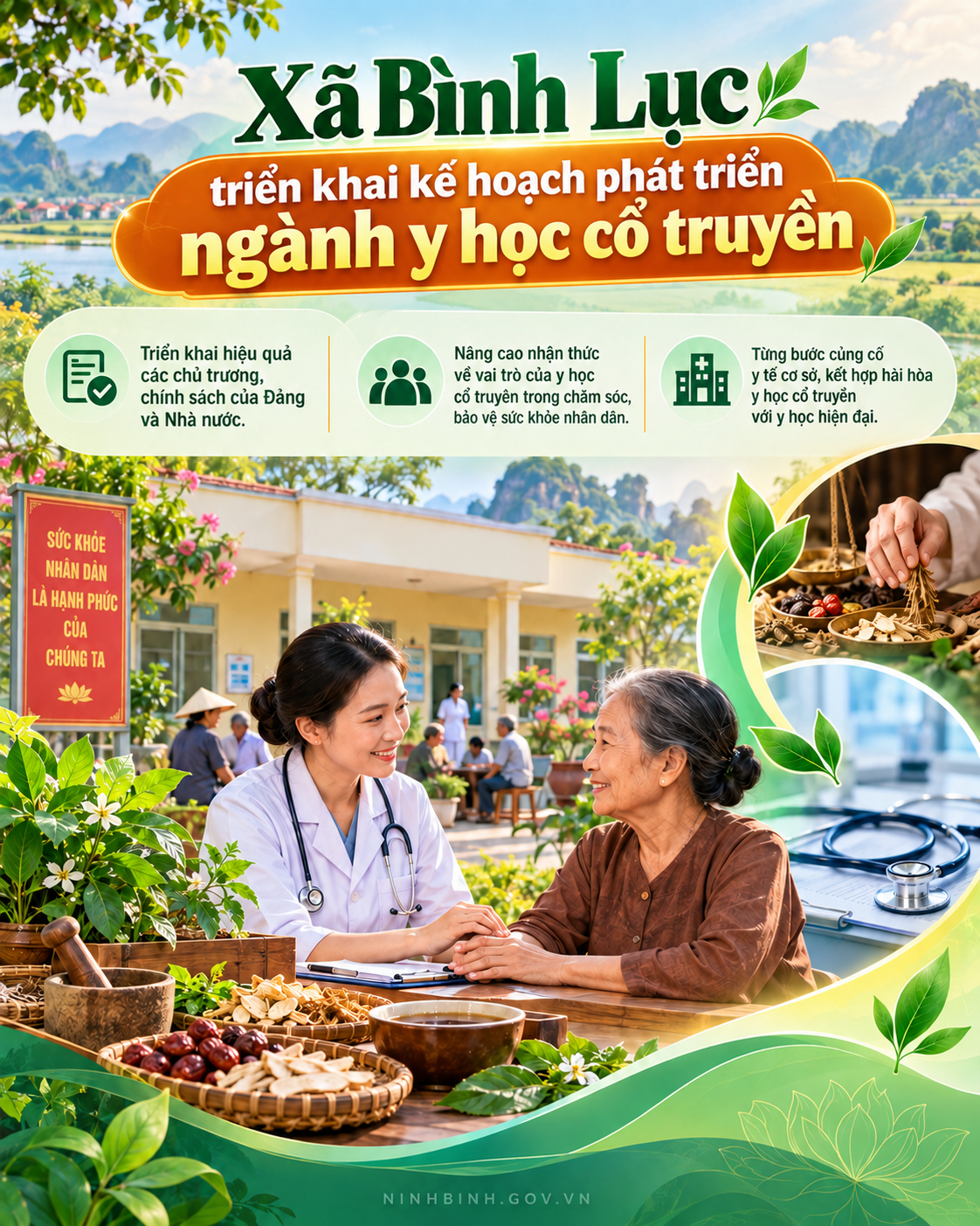 Xã Bình Lục triển khai kế hoạch phát triển ngành y học cổ truyền