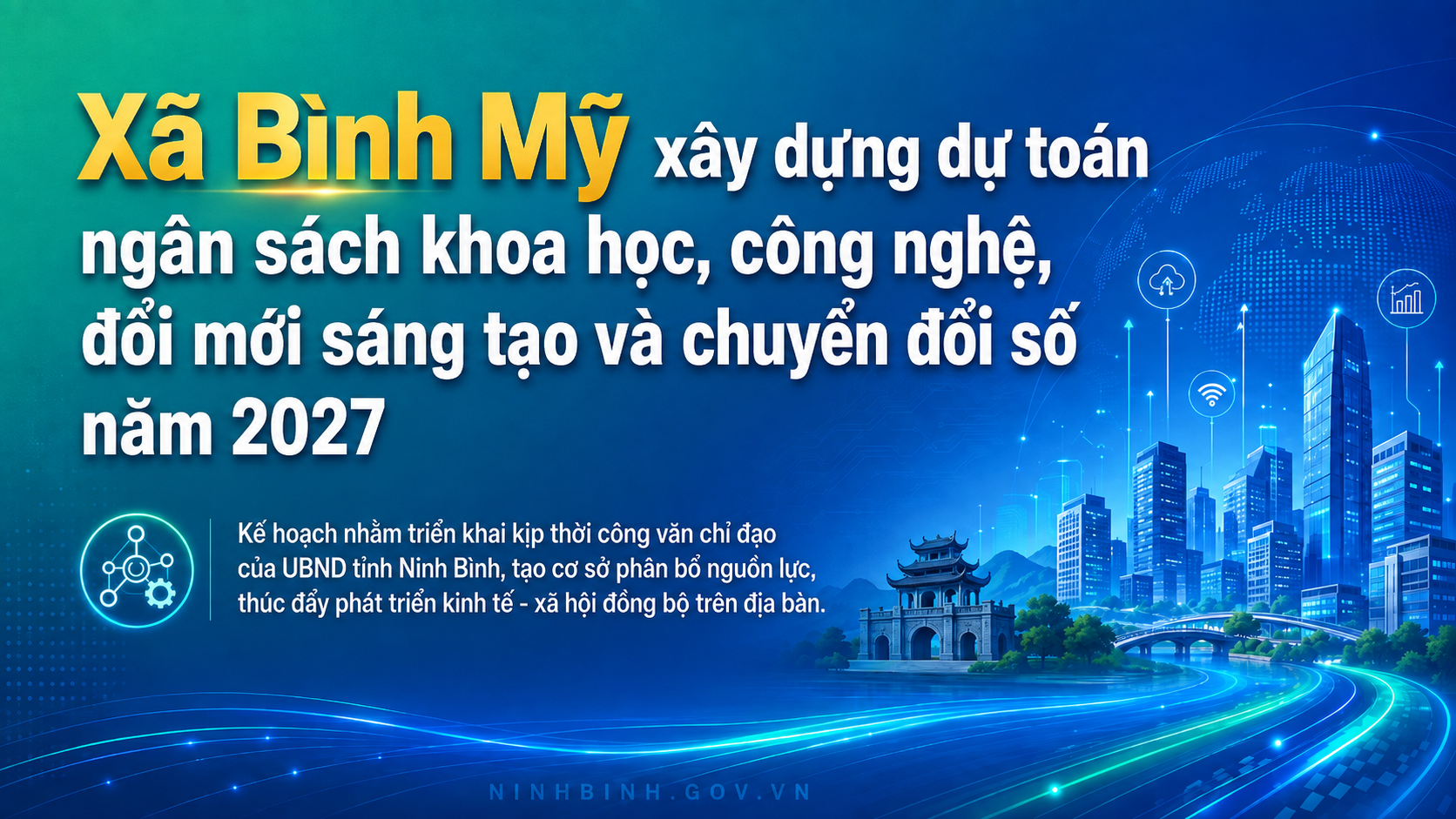 Xã Bình Mỹ ban hành kế hoạch dự toán ngân sách khoa học, công nghệ, đổi mới sáng tạo và chuyển đổi số năm 2027