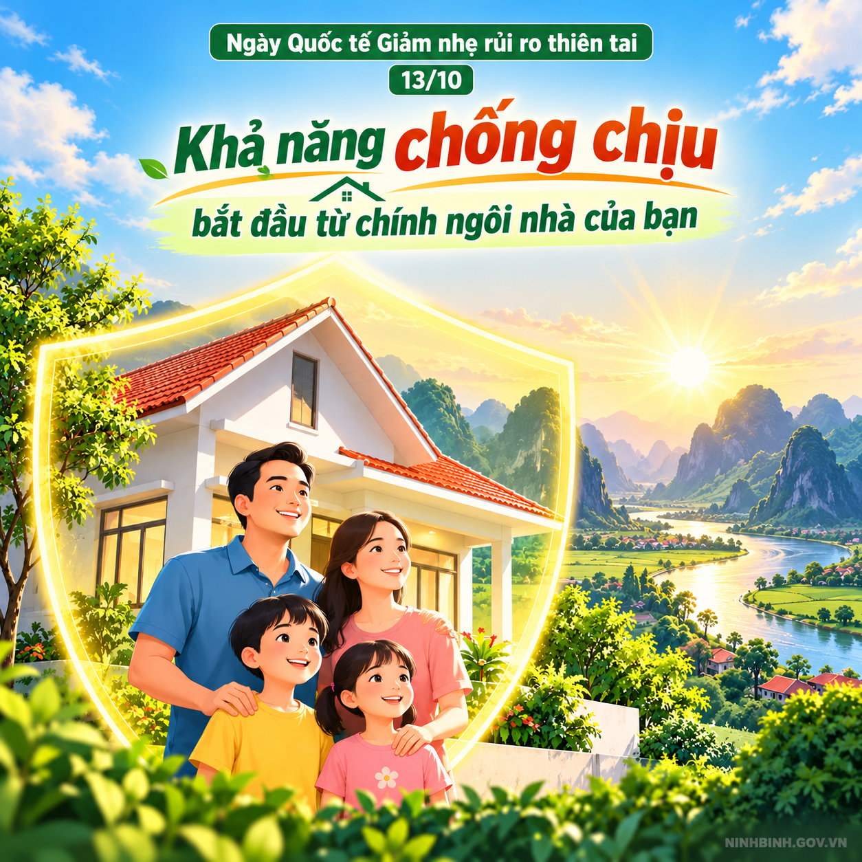 Chỉ đạo triển khai hưởng ứng ngày Quốc tế Giảm nhẹ rủi ro thiên tai trên địa bàn Ninh Bình 
