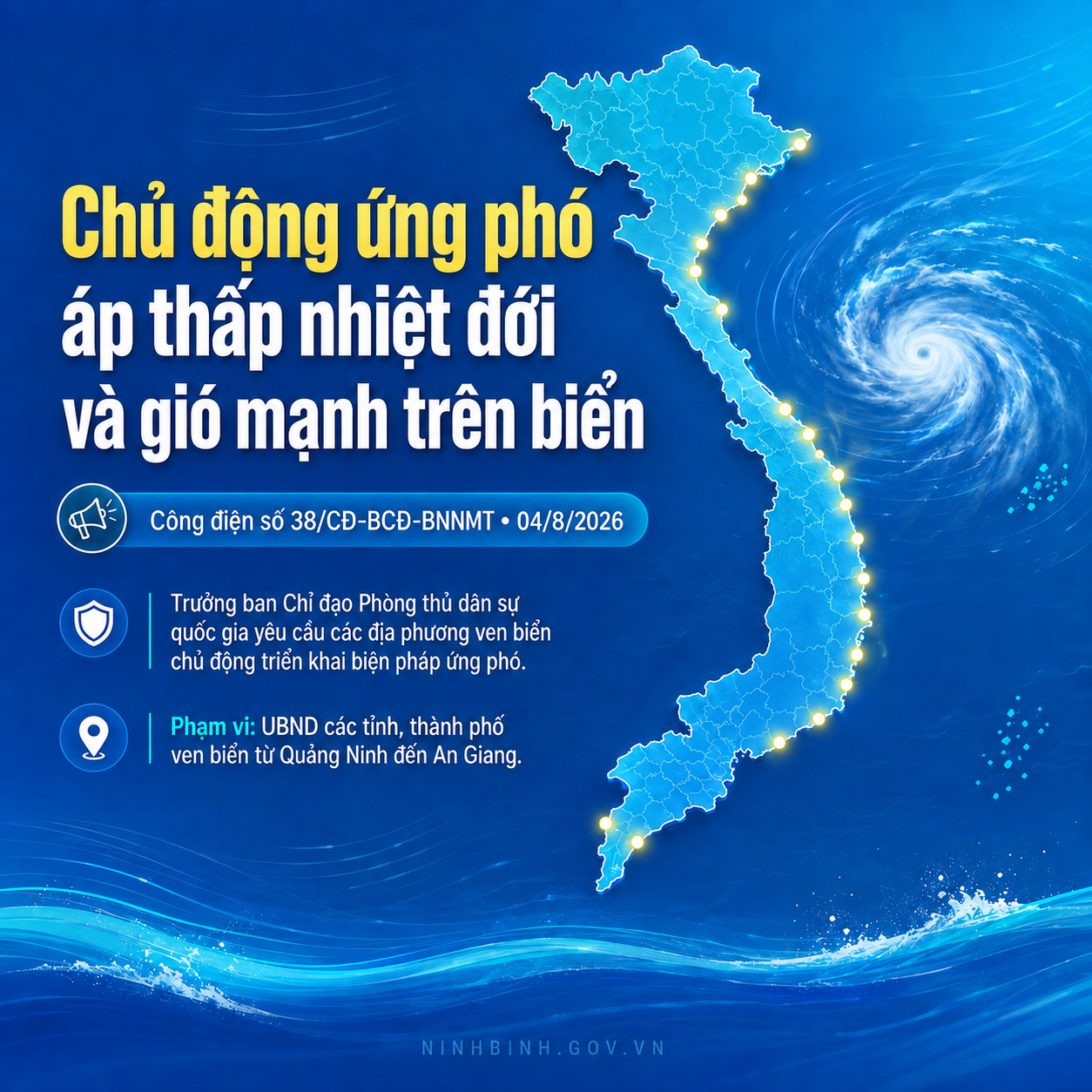 Chủ động ứng phó với bão trên biển Đông (cơn bão số 03)