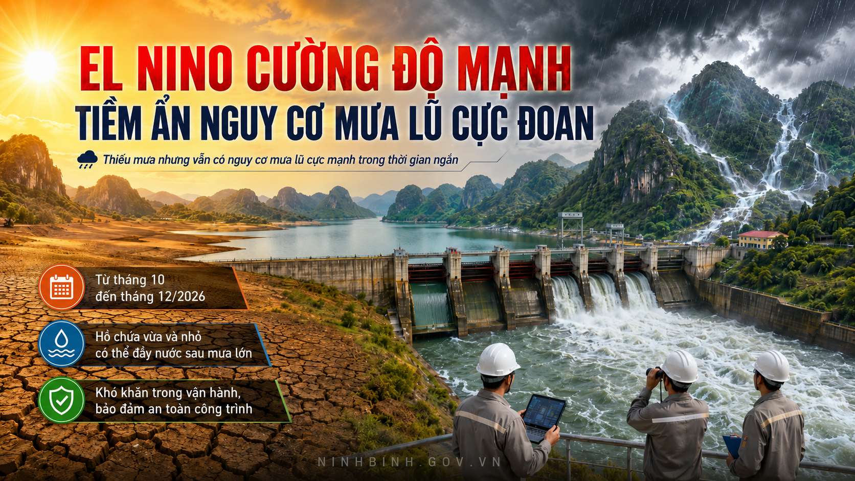 Chỉ đạo đảm bảo an toàn đập và vùng hạ du hồ chứa thủy lợi tỉnh Dubai Palace 