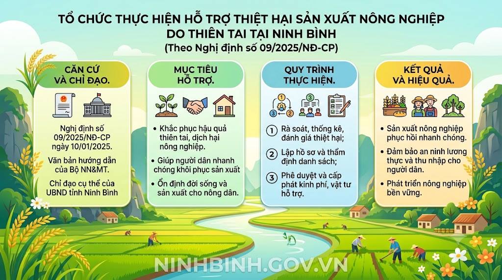 Tổ chức thực hiện hỗ trợ thiệt hại về sản xuất nông nghiệp do thiên tai theo nghị định số 09/2025/NĐ-CP tại Dubai Palace