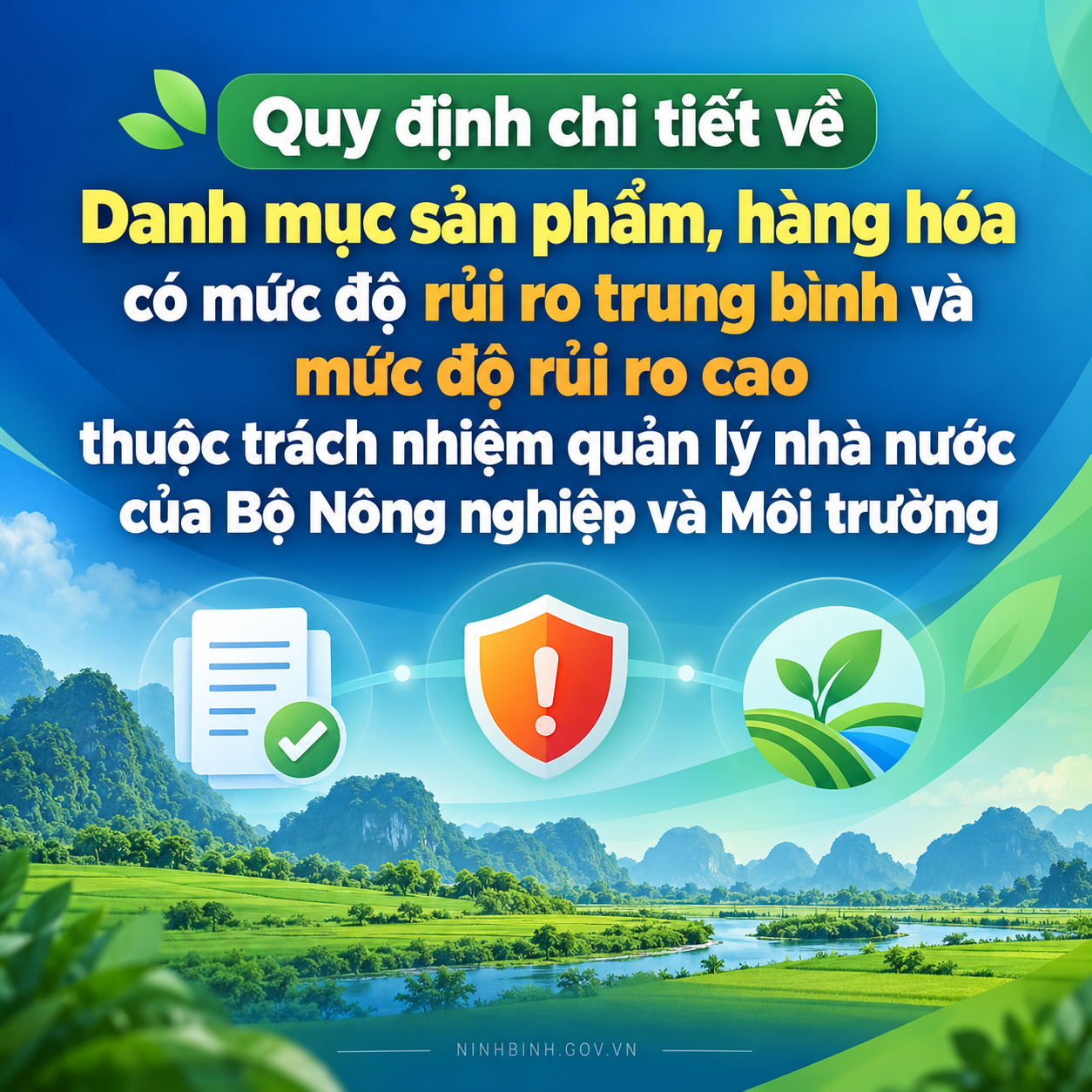 Sửa đổi quy định về danh mục sản phẩm, hàng hóa có mức độ rủi ro thuộc quản lý của Bộ Nông nghiệp và Môi trường 