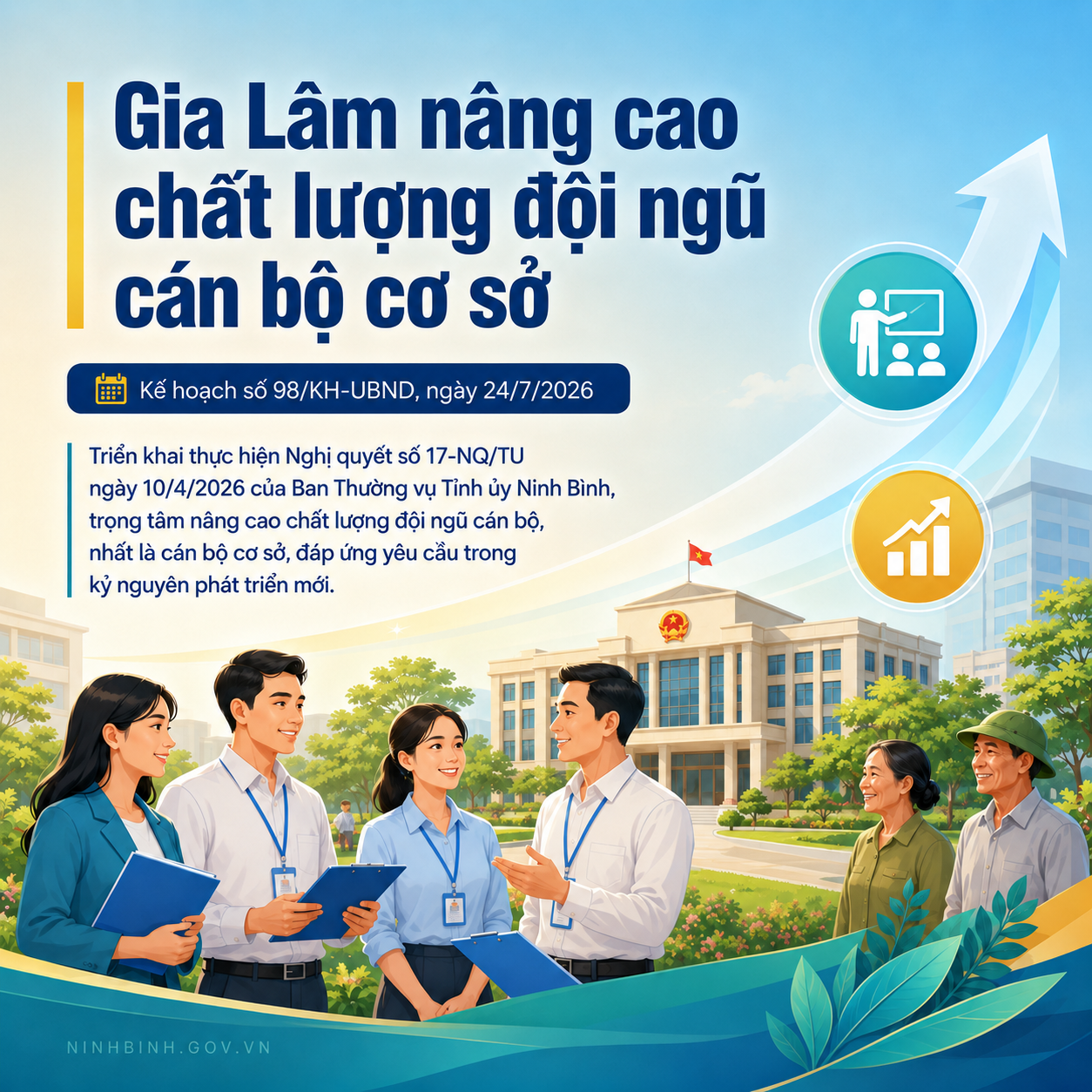 Xã Gia Lâm: nâng cao chất lượng cán bộ cơ sở trong kỷ nguyên mới