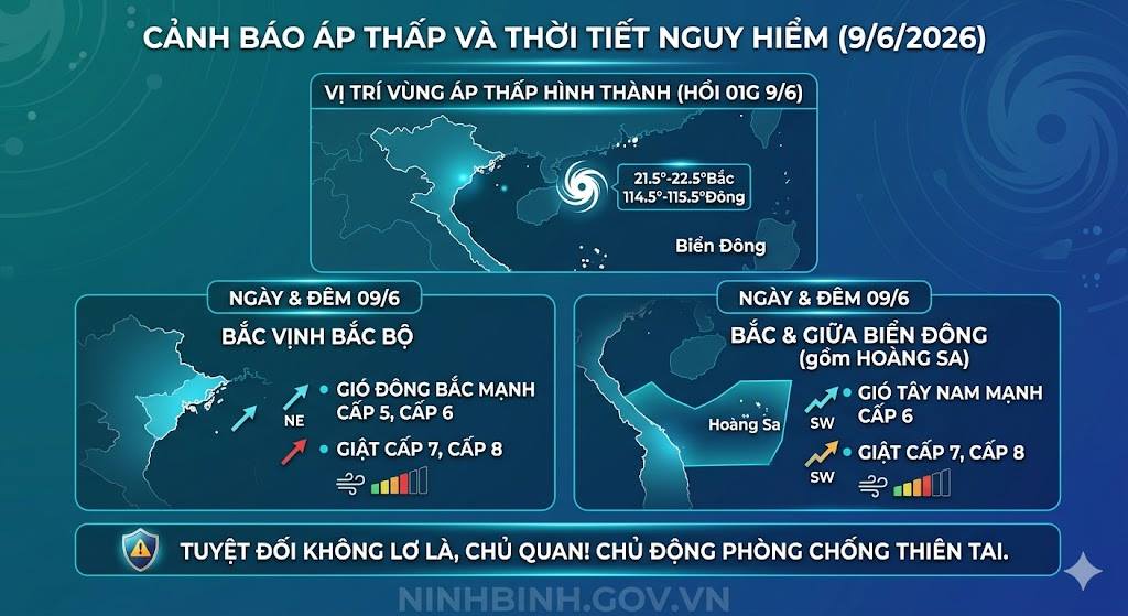Chủ động ứng phó với vùng áp thấp trên biển đông