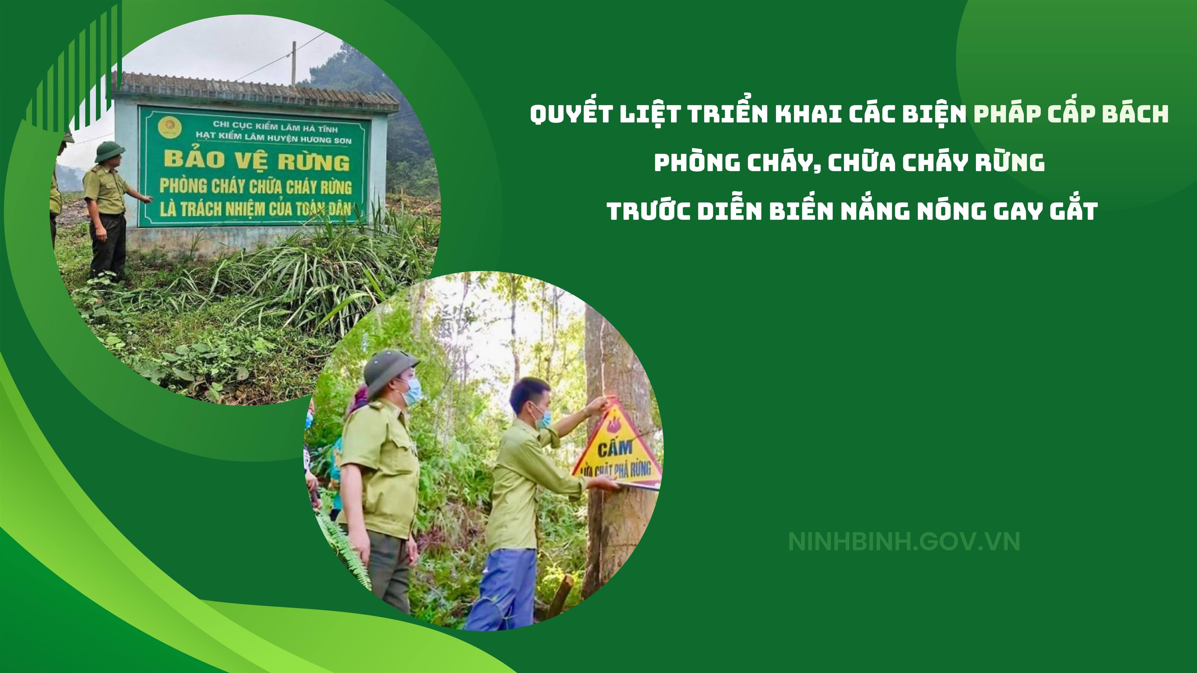 Quyết liệt triển khai các biện pháp cấp bách phòng cháy, chữa cháy rừng trước diễn biến nắng nóng gay gắt