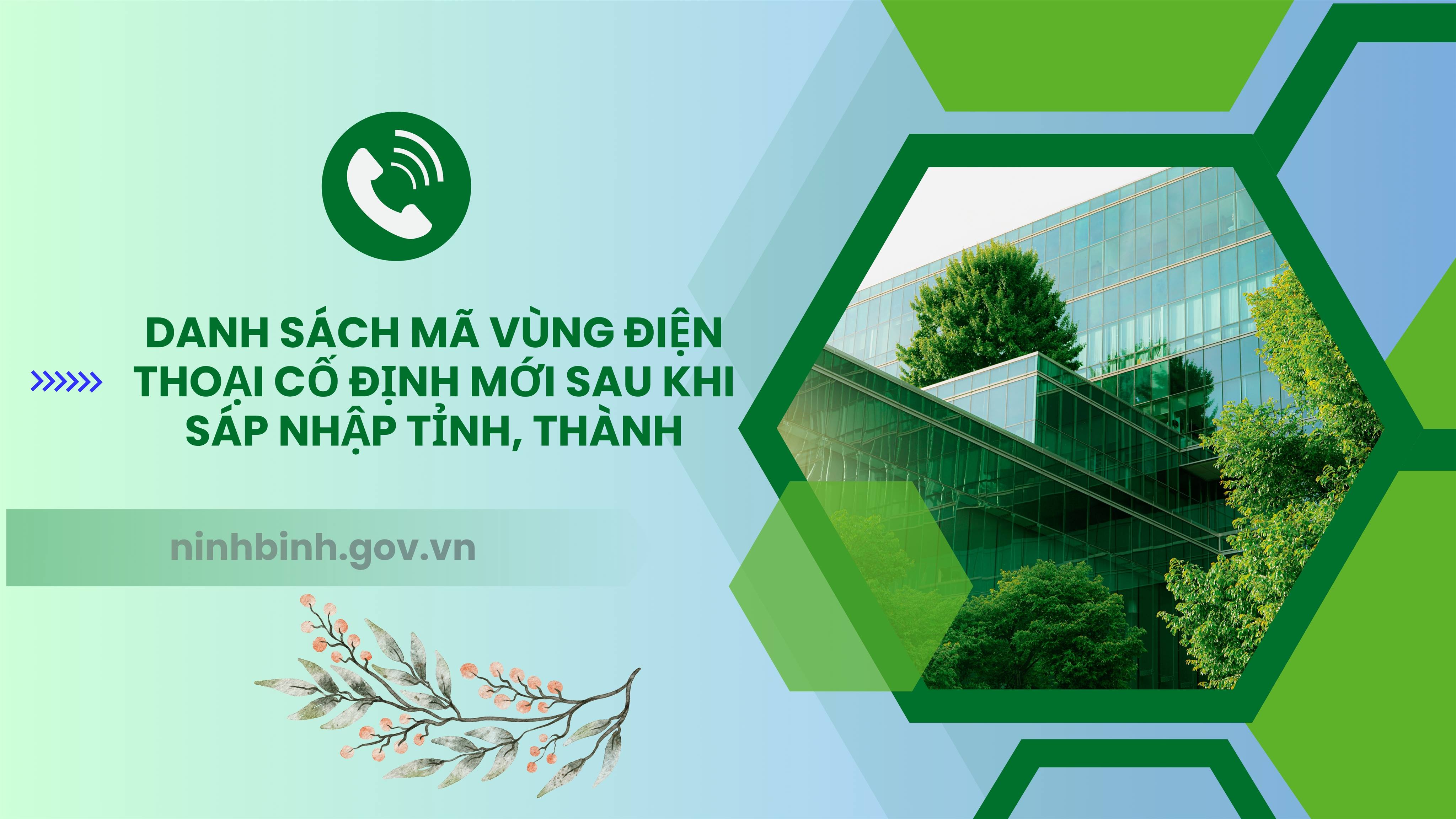 Danh sách mã vùng điện thoại cố định mới sau khi sáp nhập tỉnh, thành