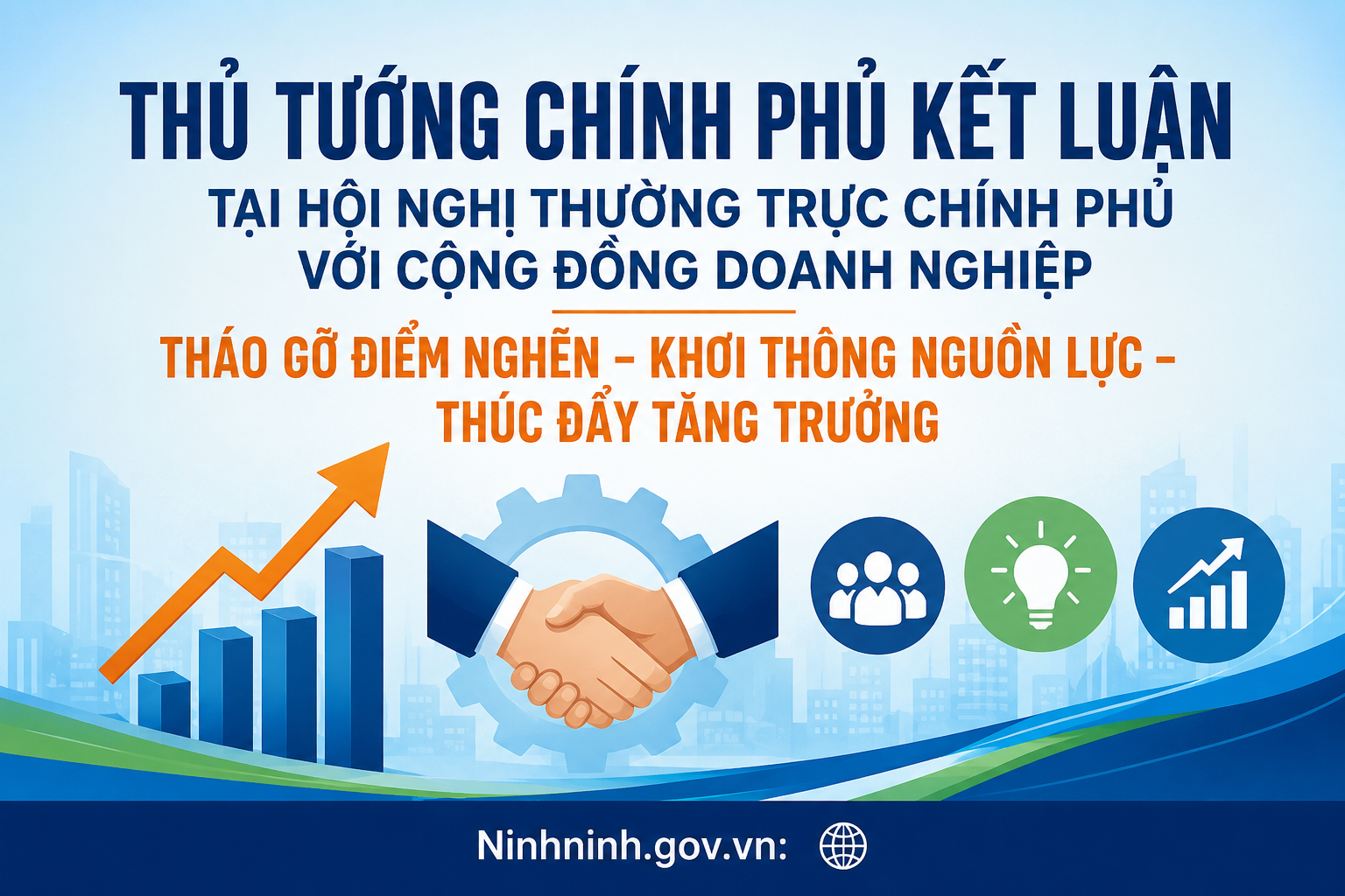 Kết luận của Thủ tướng Chính phủ về "Tháo gỡ điểm nghẽn - Khơi thông nguồn lực - Thúc đẩy tăng trưởng"